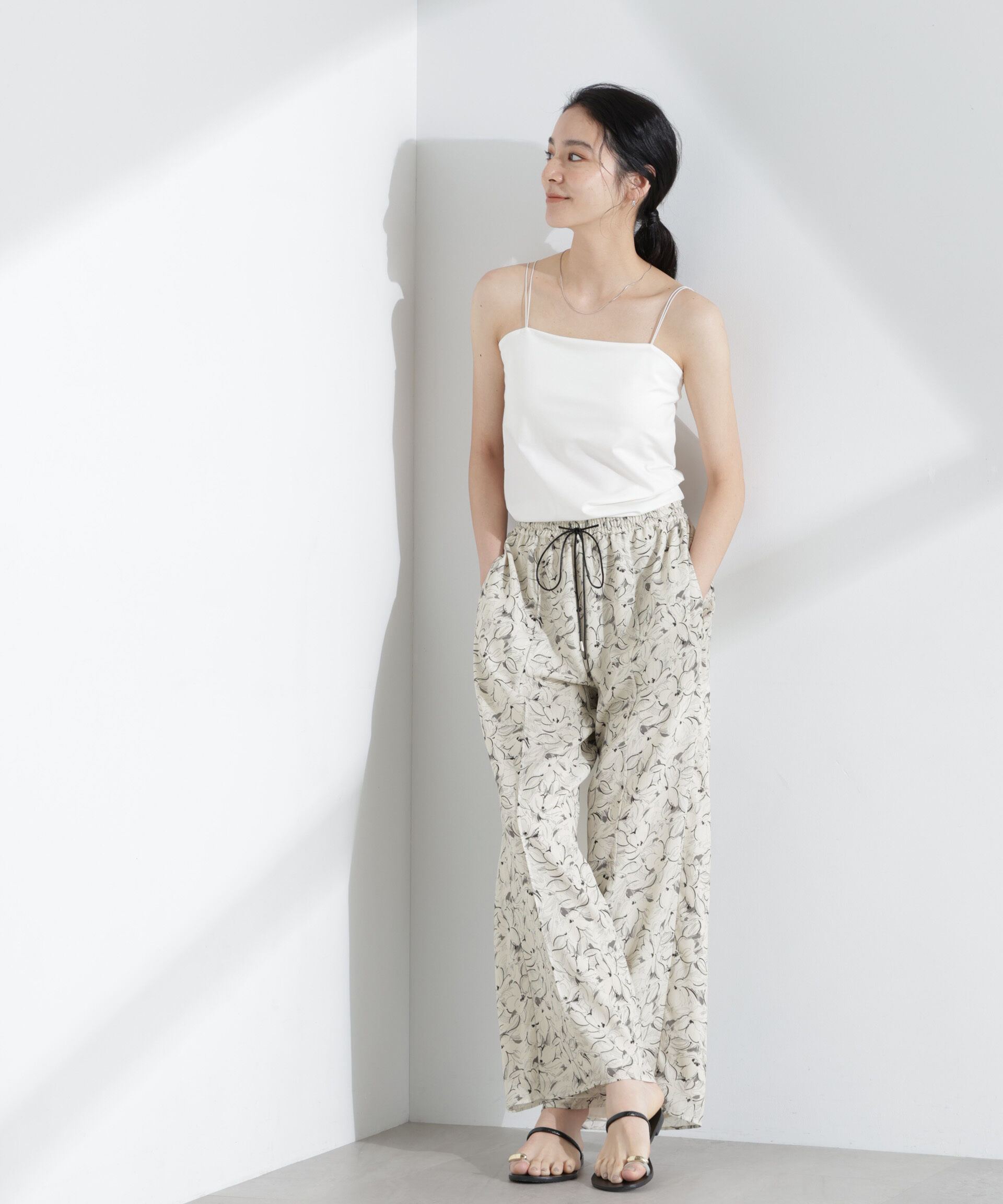  「ロンシャンオールドコレクション フラワーワイドパンツ」|その他|