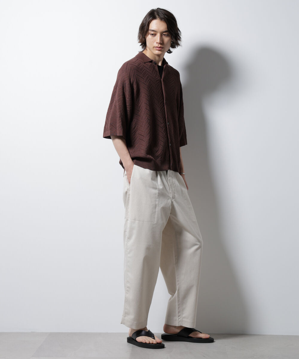 nano･universe「リネンミックスリラックスイージーパンツ」|チノ|