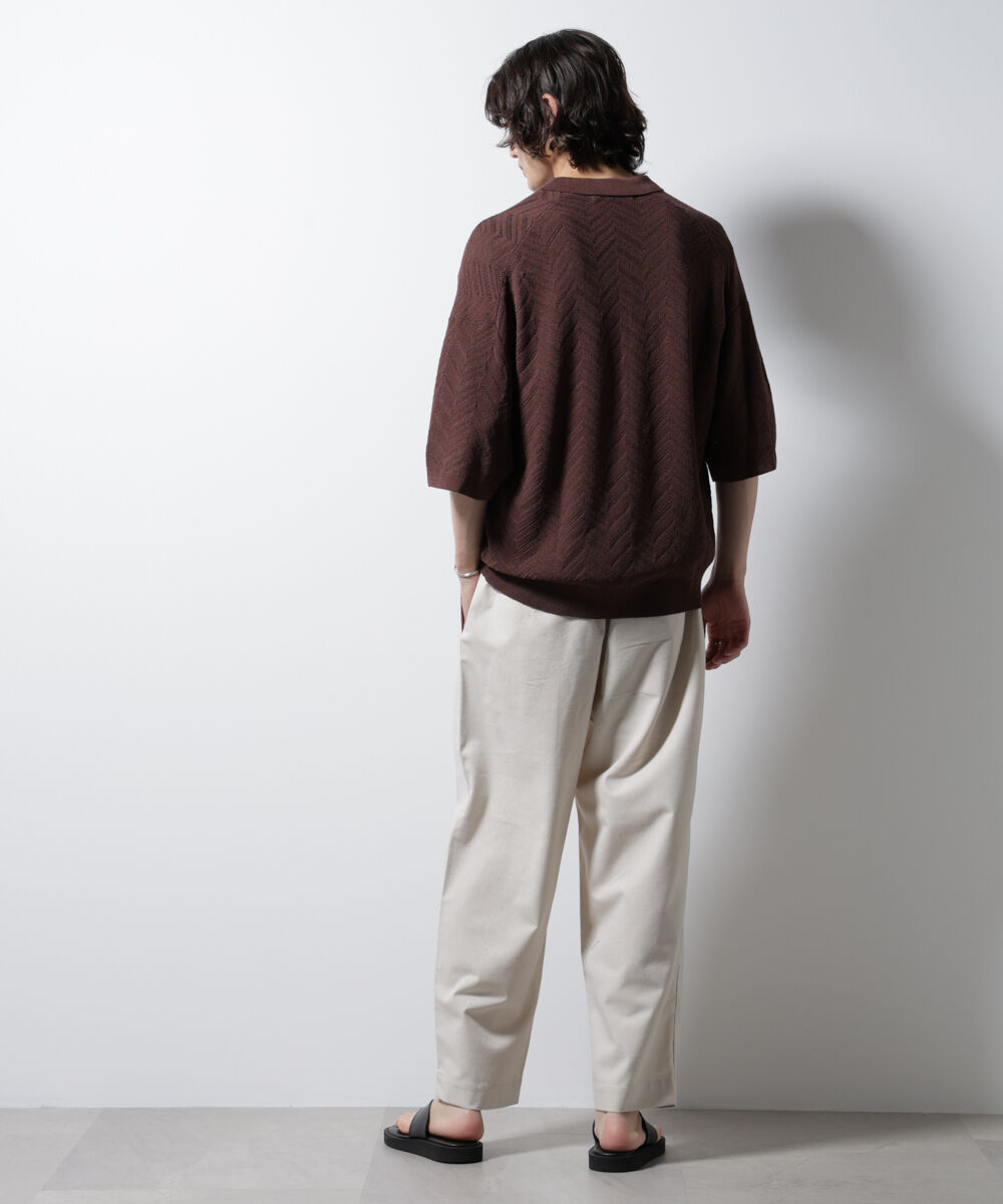 nano･universe「リネンミックスリラックスイージーパンツ」|チノ|