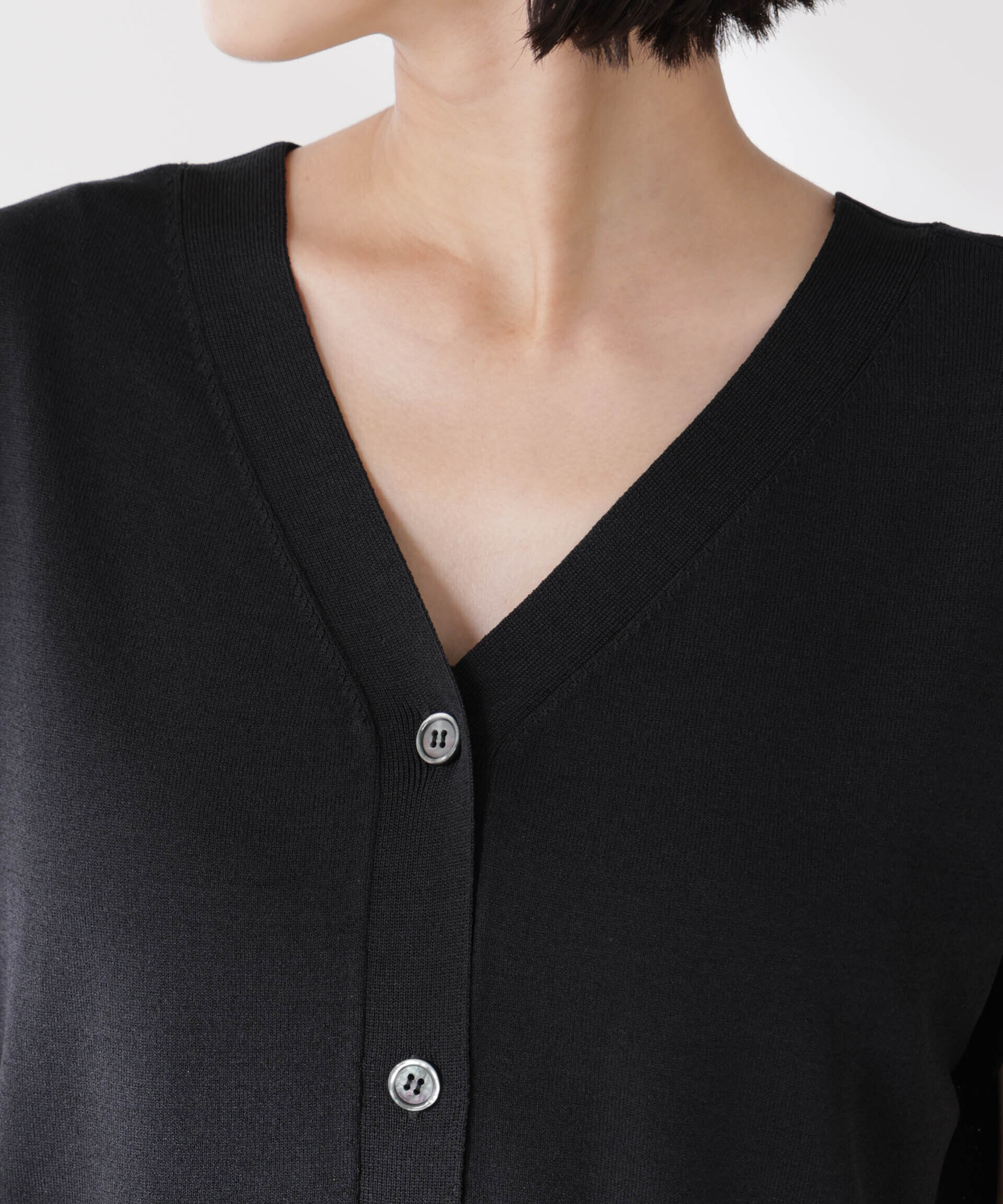 nano･universe「多機能強撚前後2wayフレンチスリーブニット」|ニット・セーター|