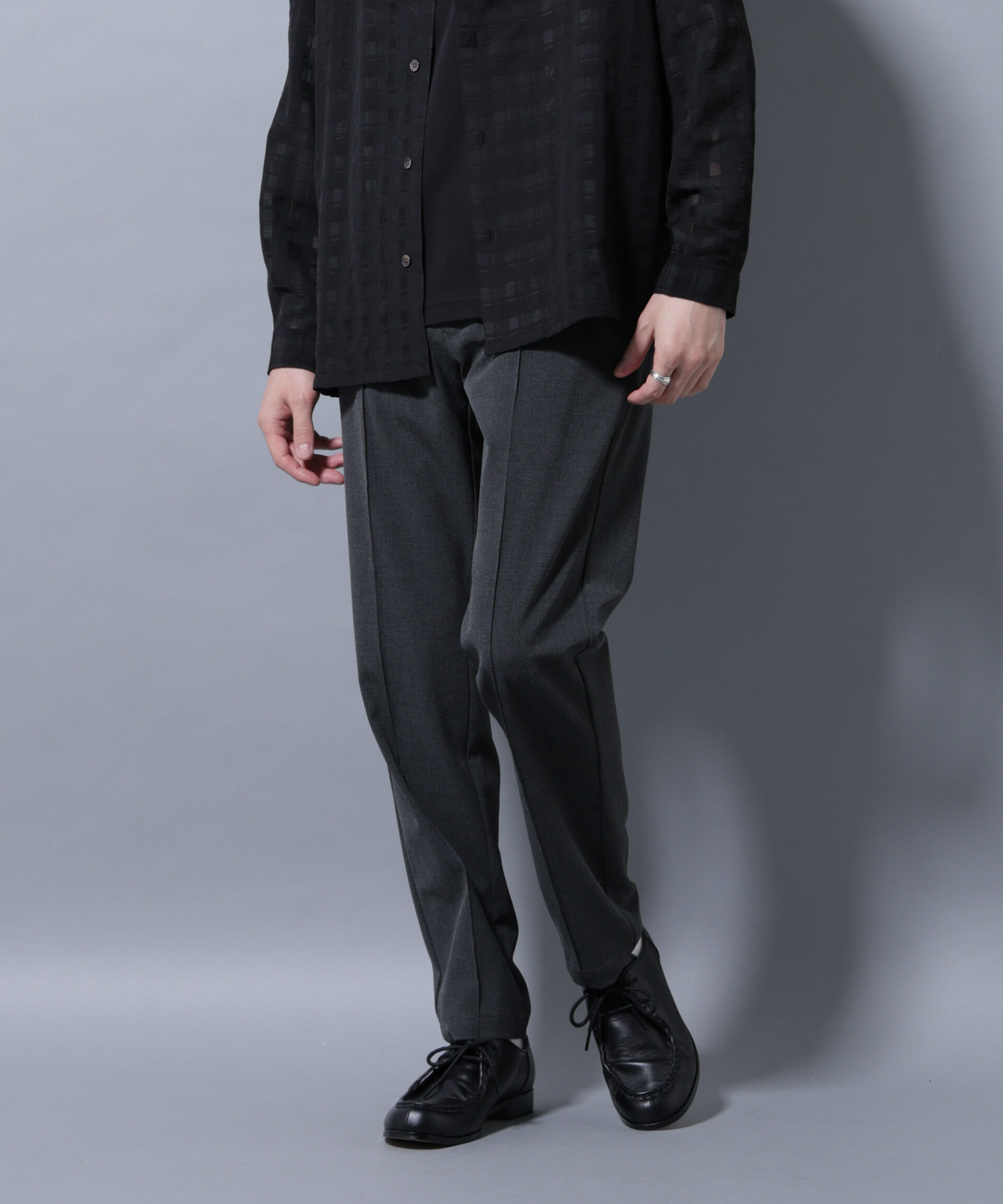 nano･universe「サイドリブストレッチイージーパンツ」|チノ|