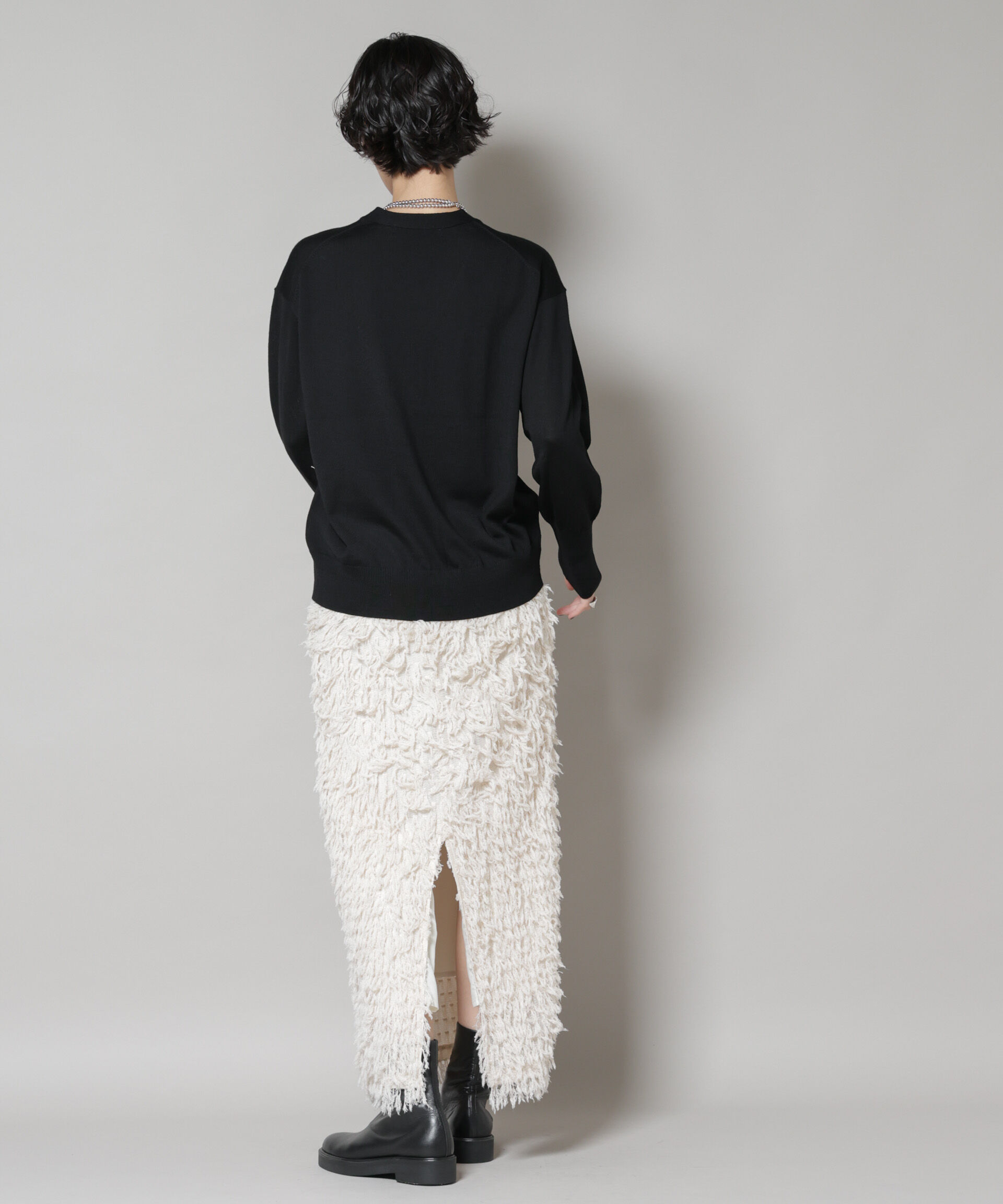 nano･universe「毛玉レスニット2wayカシュクールカーディガン」|ニット・セーター|