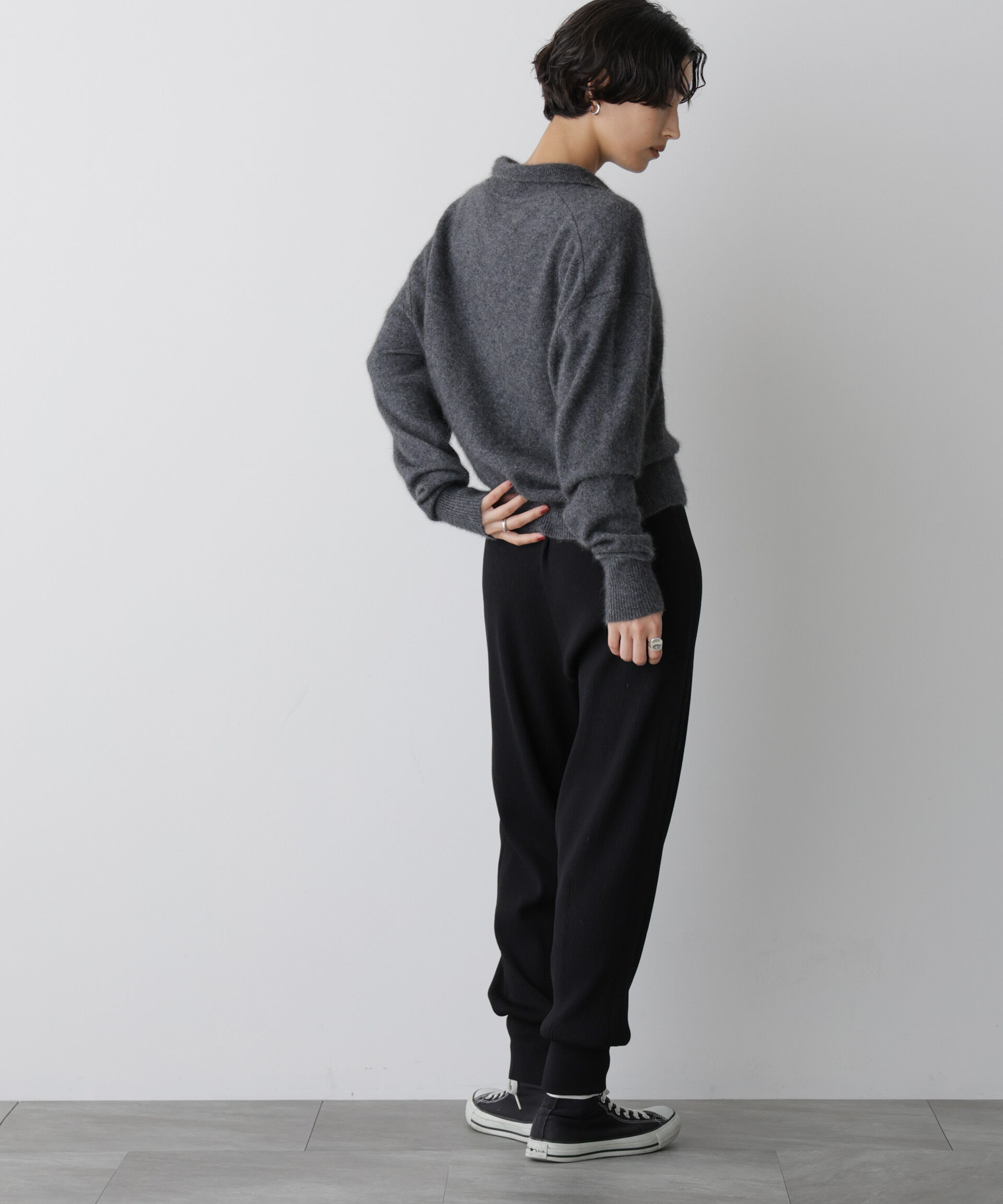  「「STEVELOUR」裾リブニットパンツ」|その他|