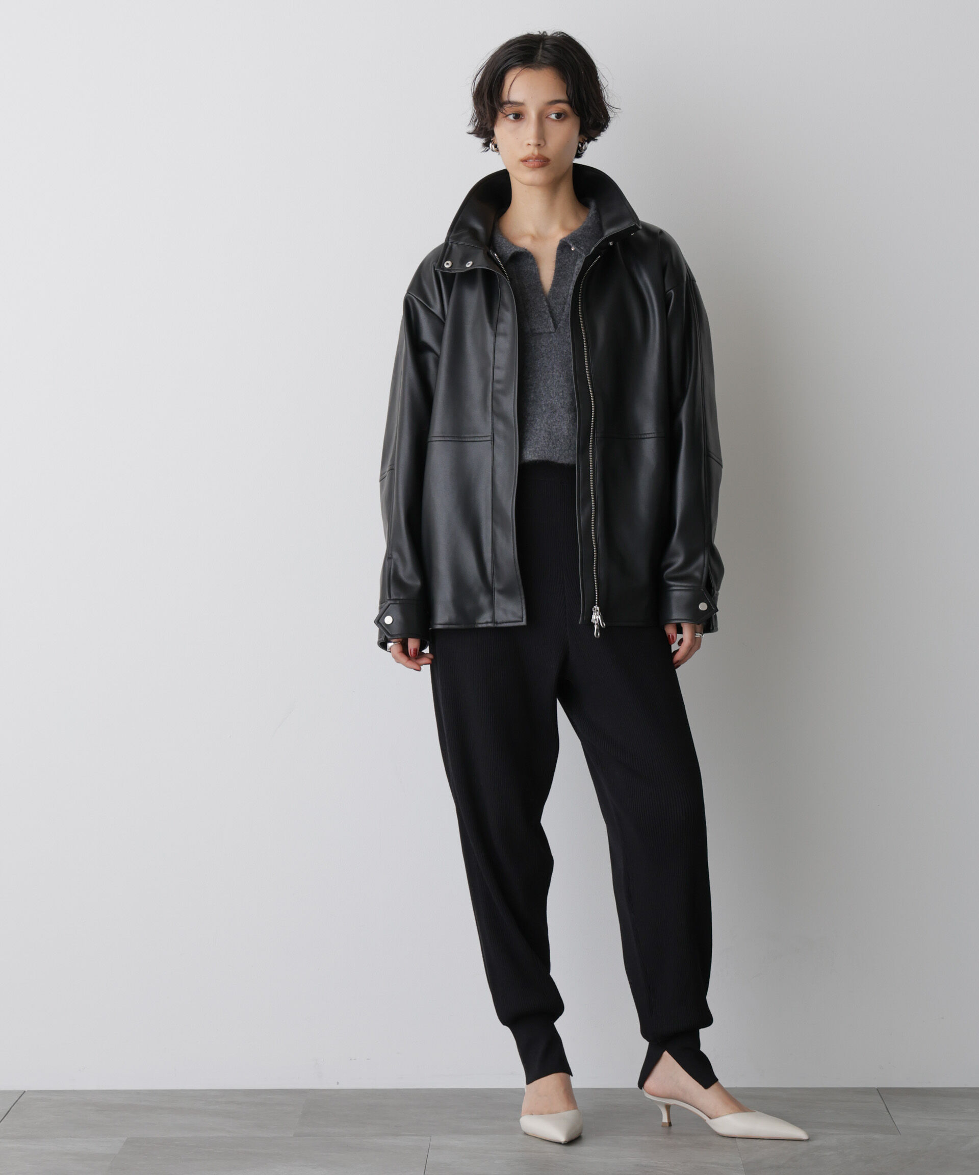  「「STEVELOUR」裾リブニットパンツ」|その他|