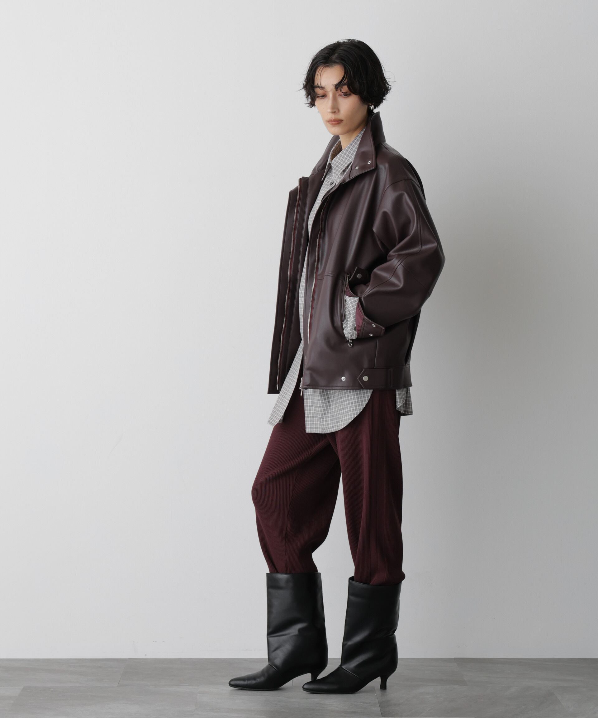  「「STEVELOUR」裾リブニットパンツ」|その他|