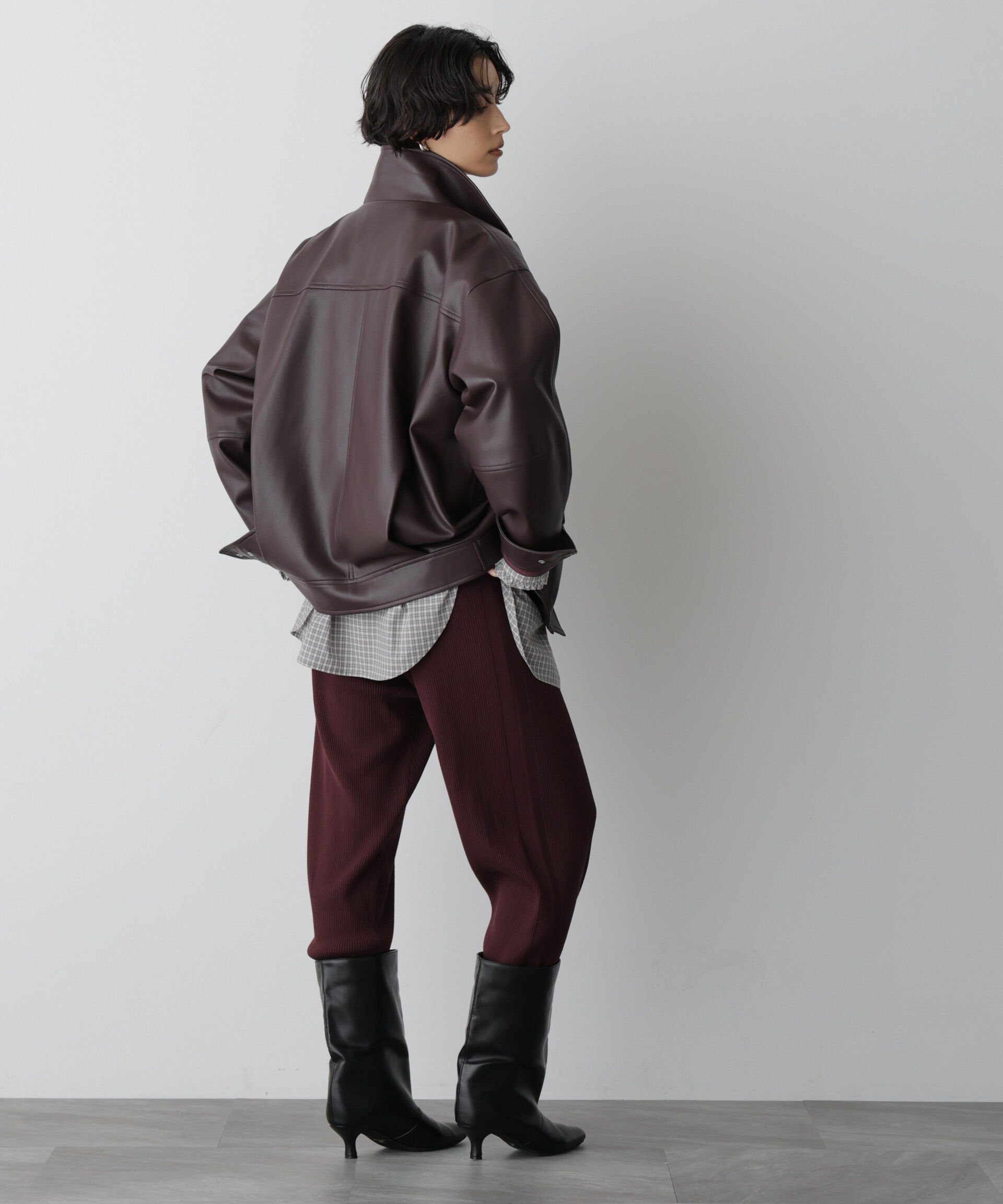  「「STEVELOUR」裾リブニットパンツ」|その他|