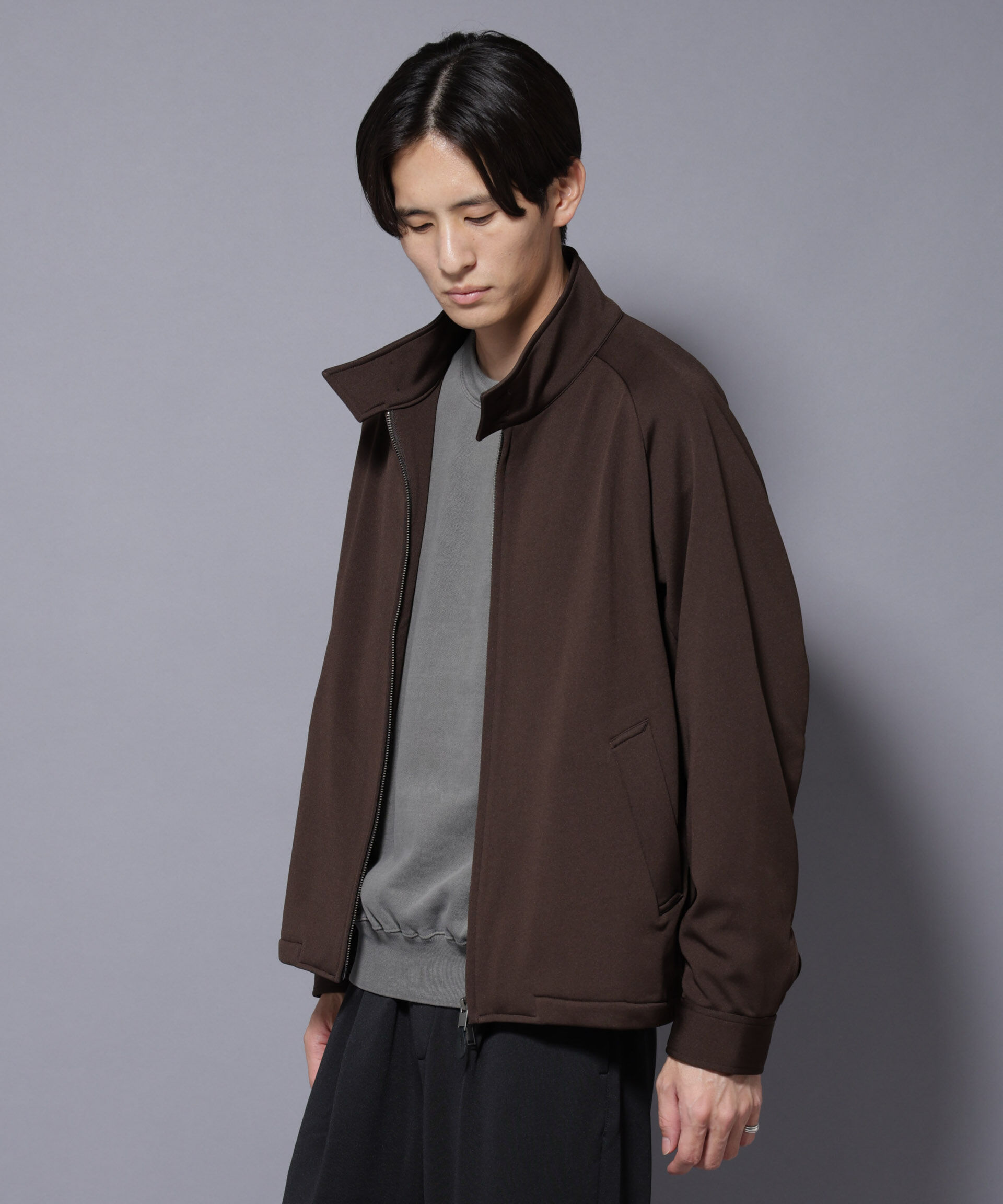 nano･universe「｢MC｣coveross(R) フリースボンディングブルゾン」|ブルゾン・スタジャン|ブラウン