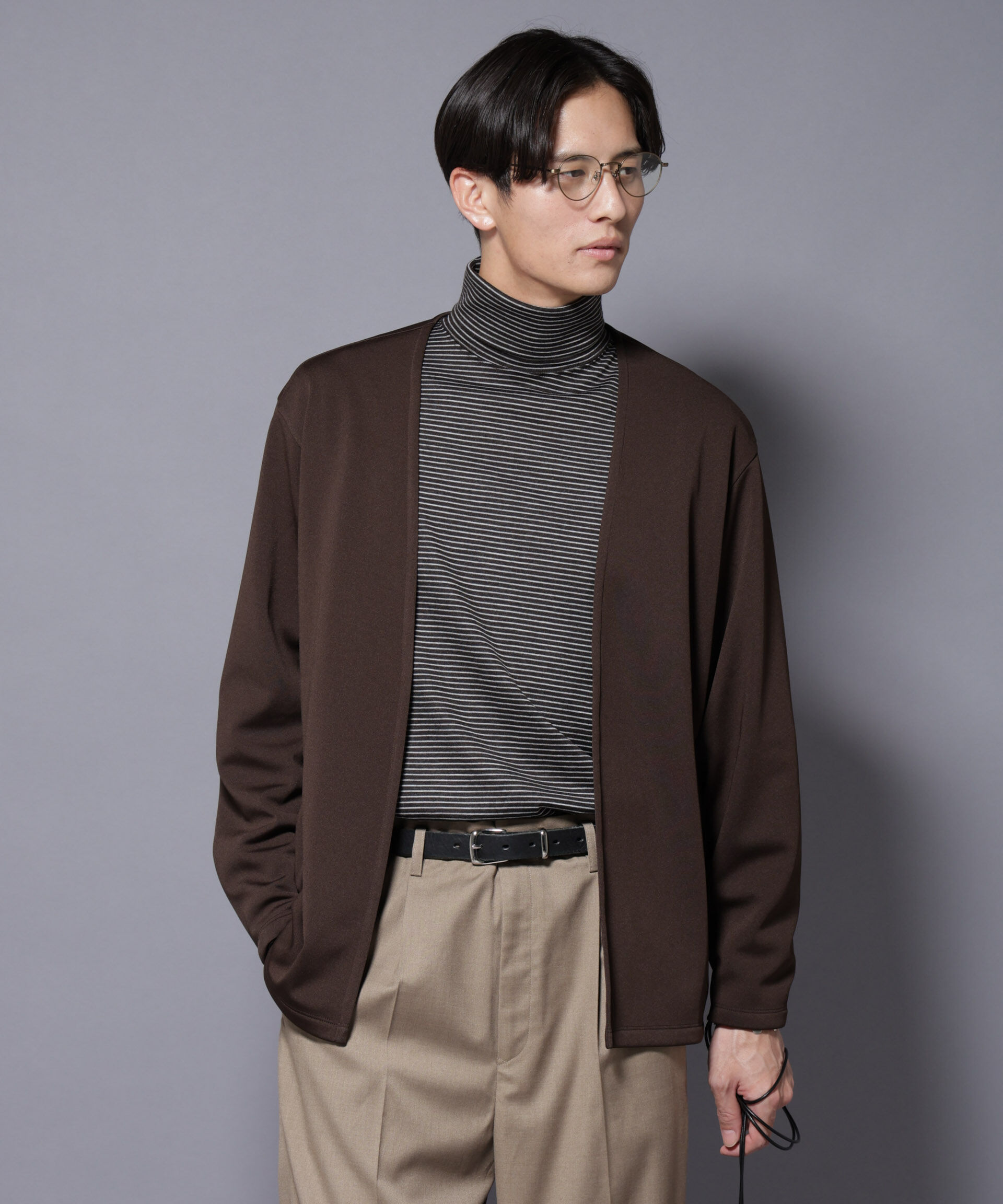 nano･universe「｢MC｣coveross(R) フリースボンディングトッパーブルゾン」|Tシャツ・カットソー|ブラウン