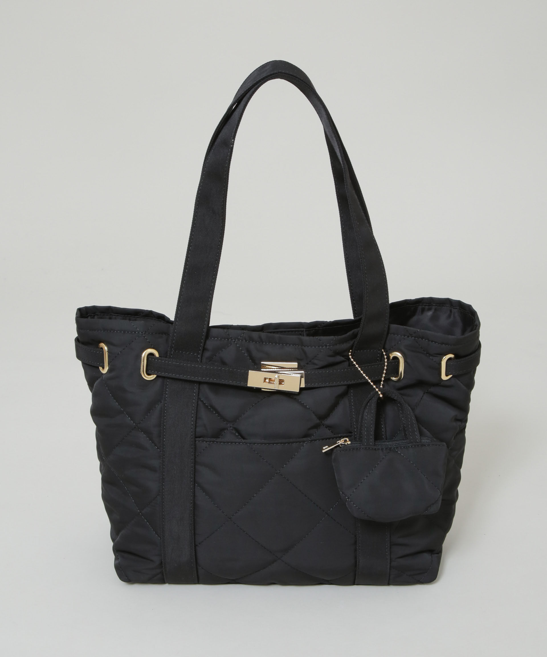 nano･universe「ミニバッグ付きキルティングトートバッグ」|ショルダー・メッセンジャー|