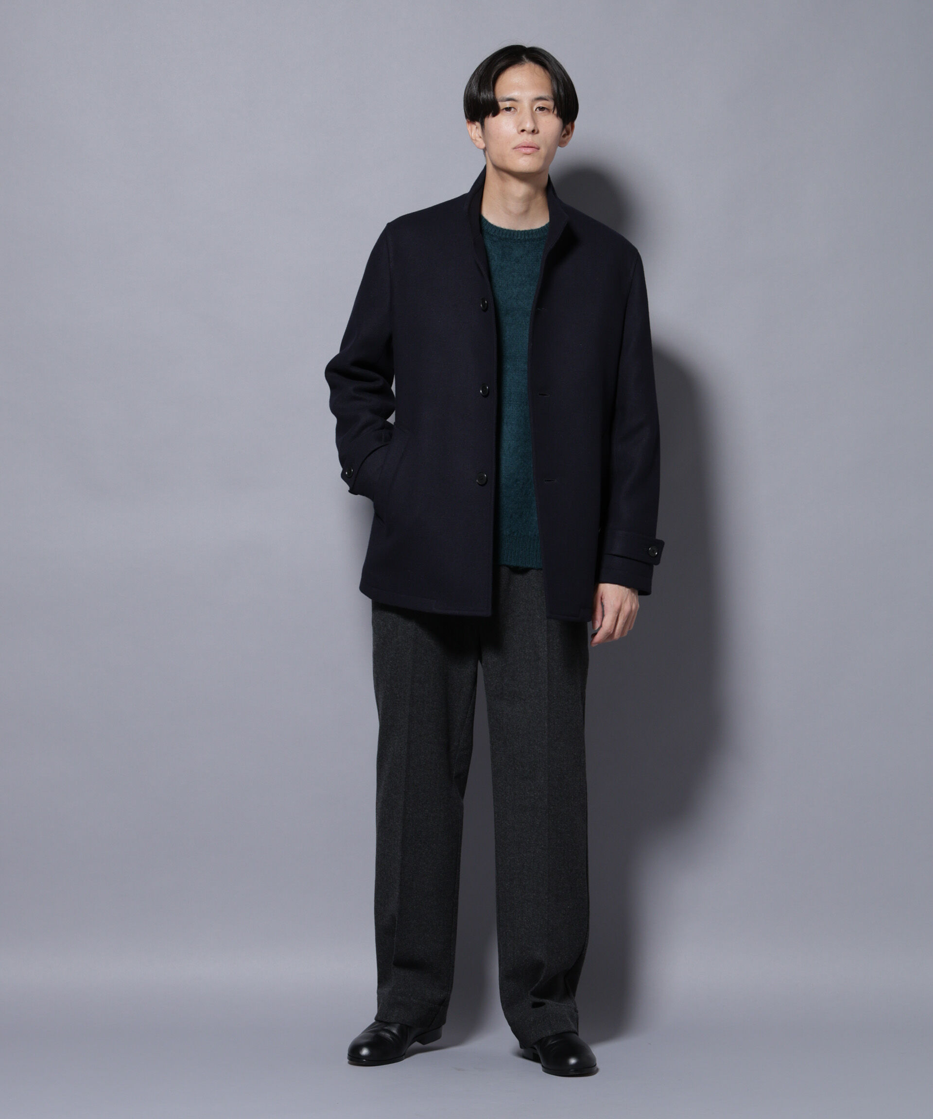 nano･universe「ヘリンボーンストレートスラックス」|チノ|