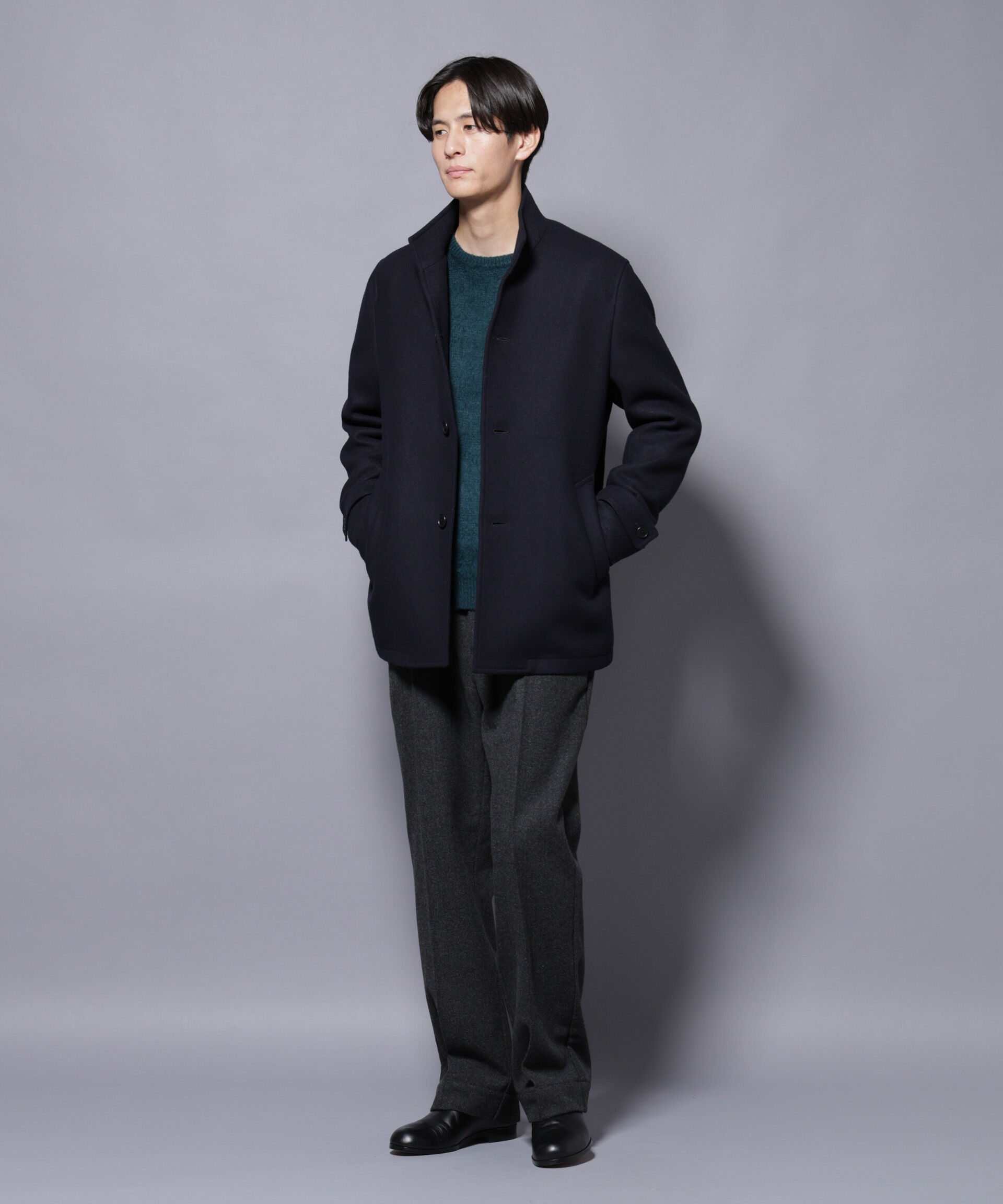 nano･universe「ヘリンボーンストレートスラックス」|チノ|