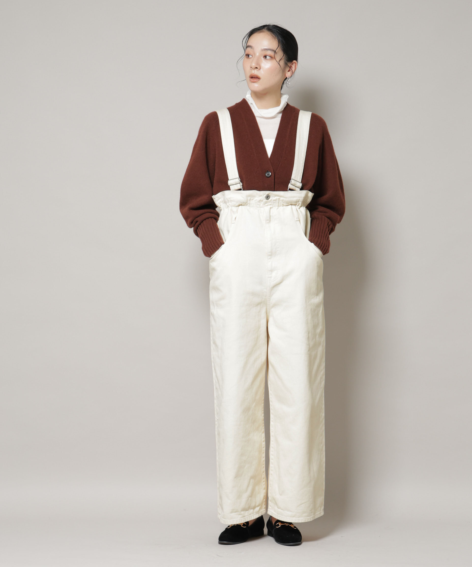 nano･universe「コットンワイドサロペット」|ワンピース|