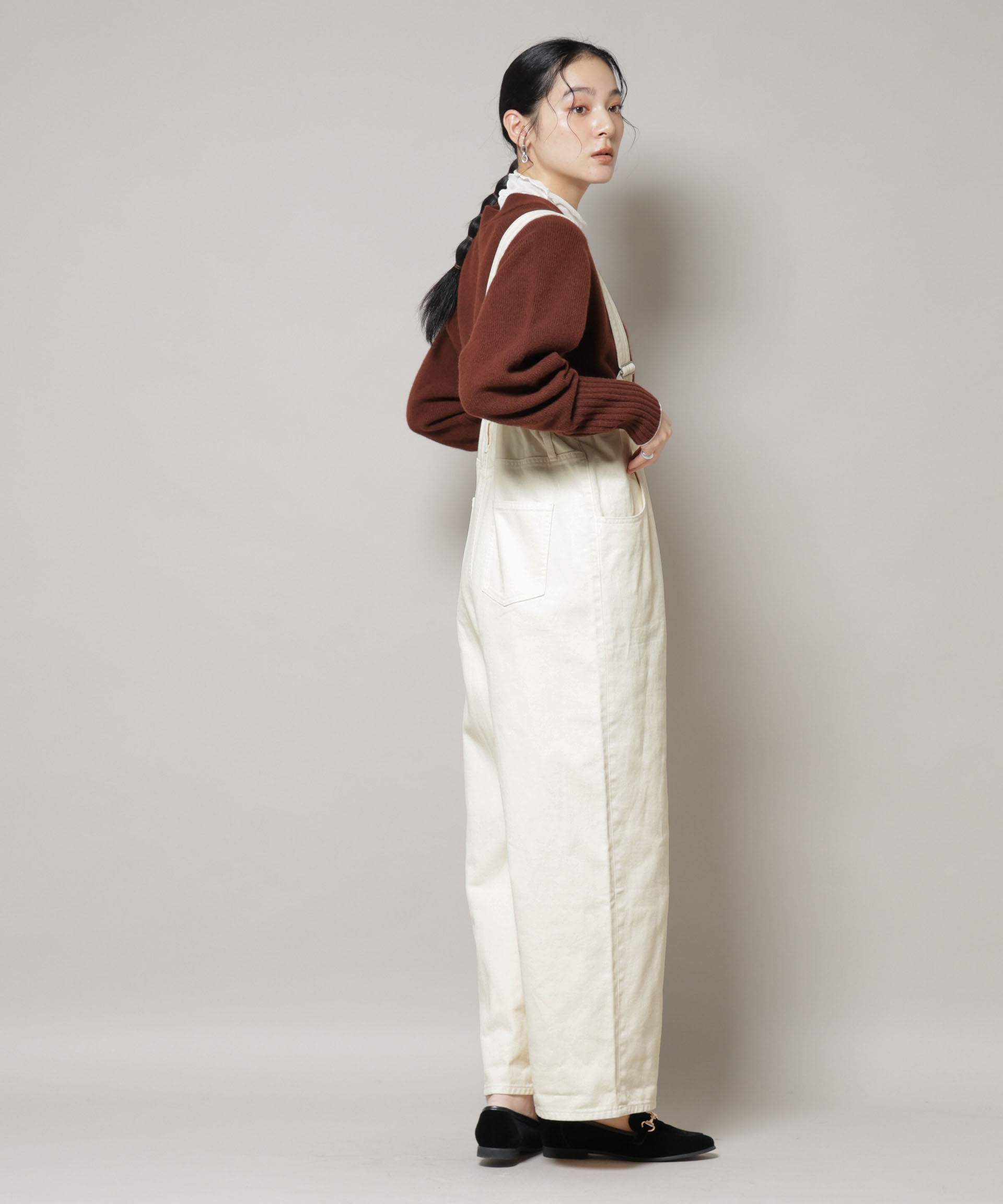 nano･universe「コットンワイドサロペット」|ワンピース|