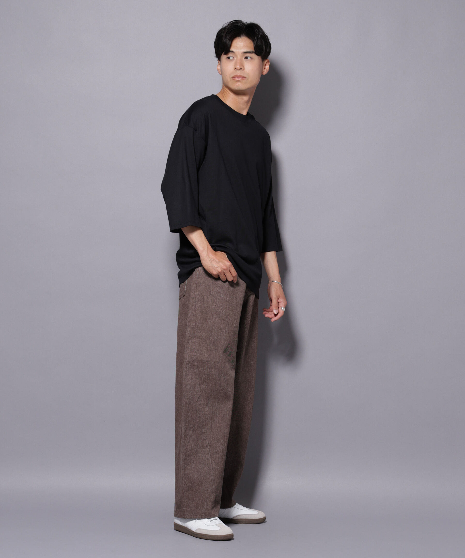 nano･universe「ピグメント 3Dパンツ」|チノ|