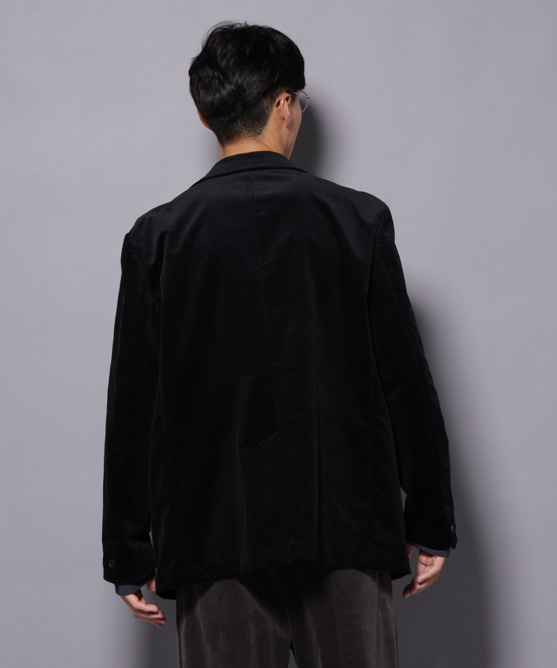 nano･universe「AIRコーデュロイ ダブルブレストジャケット/STRETCH（セットアップ可）」|テーラードジャケット|
