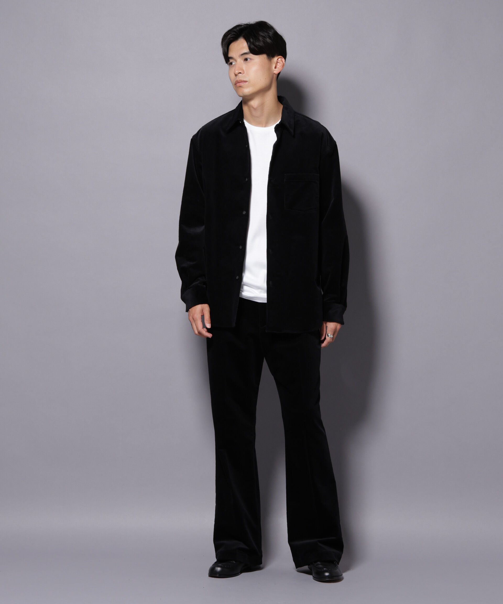 nano･universe「AIRコーデュロイ レギュラーカラーシャツ/STRETCH」|シャツ・ブラウス|