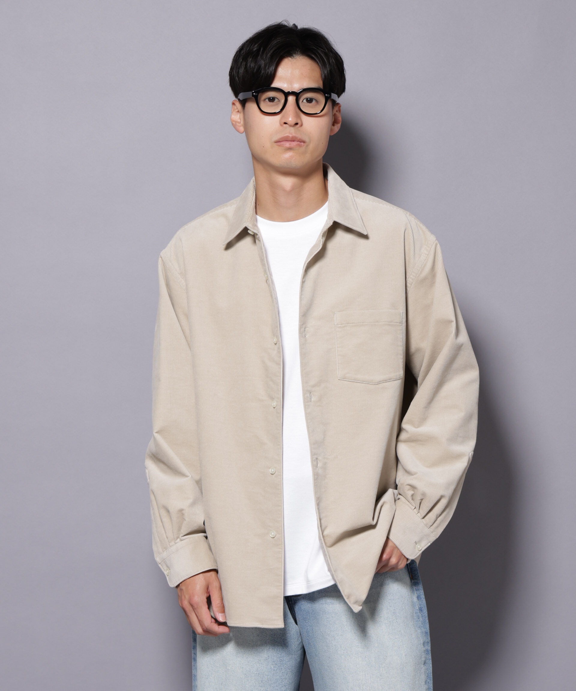 nano･universe「AIRコーデュロイ レギュラーカラーシャツ/STRETCH」|シャツ・ブラウス|