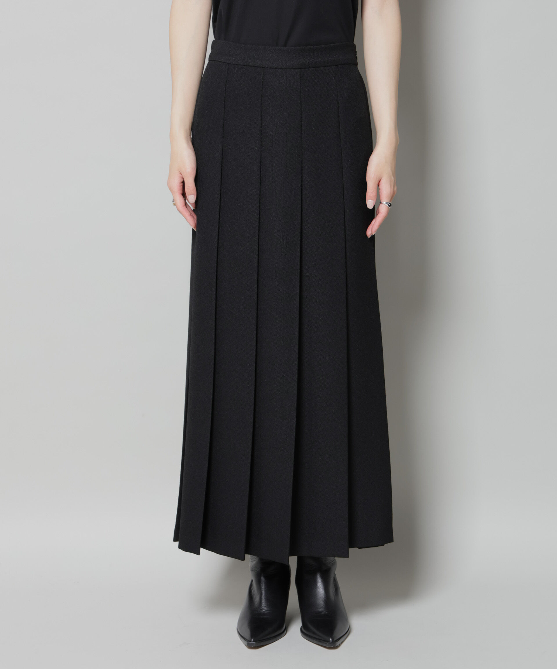 nano･universe「ワイドプリーツロングスカート」|スカート|