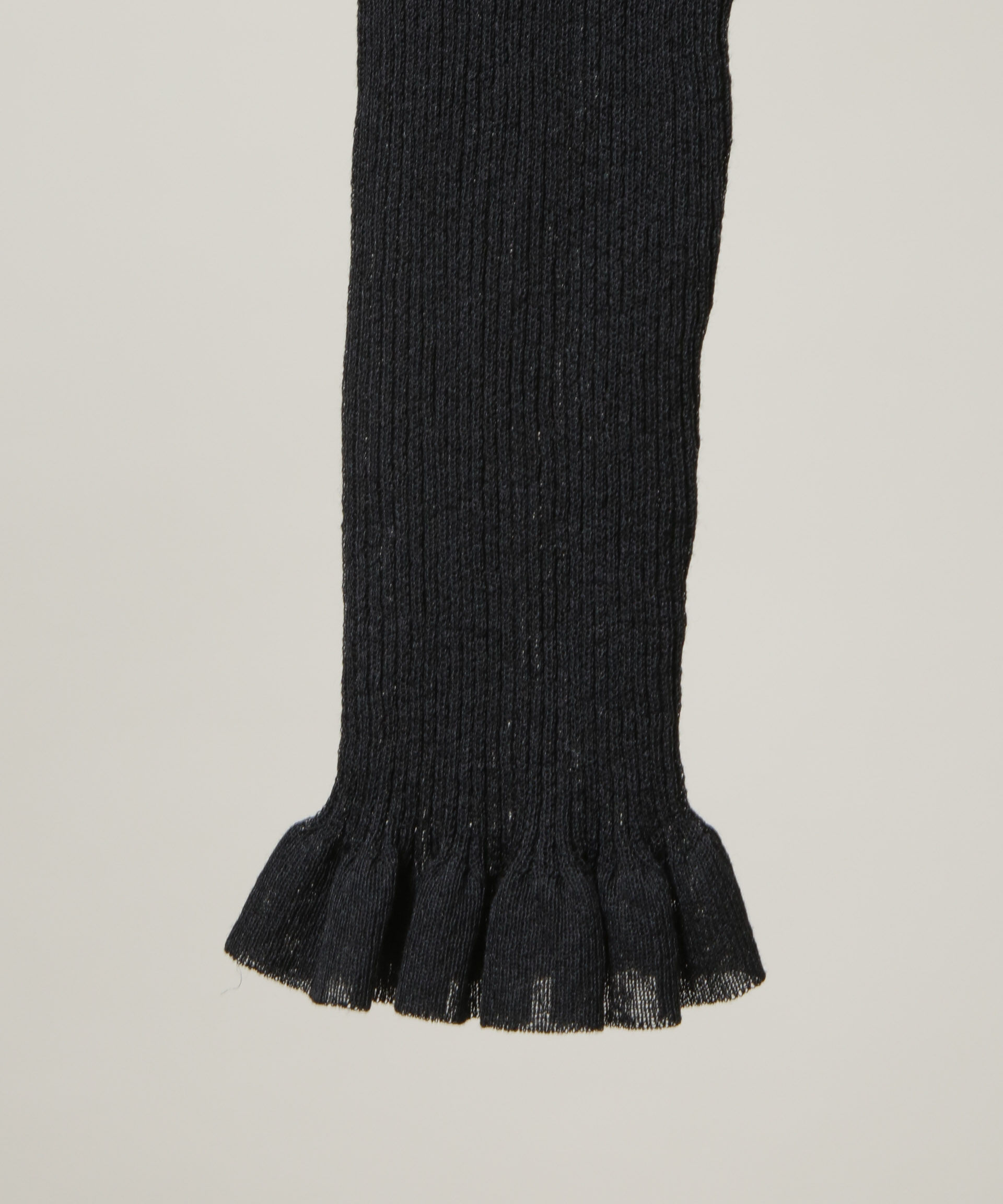 nano･universe「シアーリブフリルカフニット」|ニット・セーター|