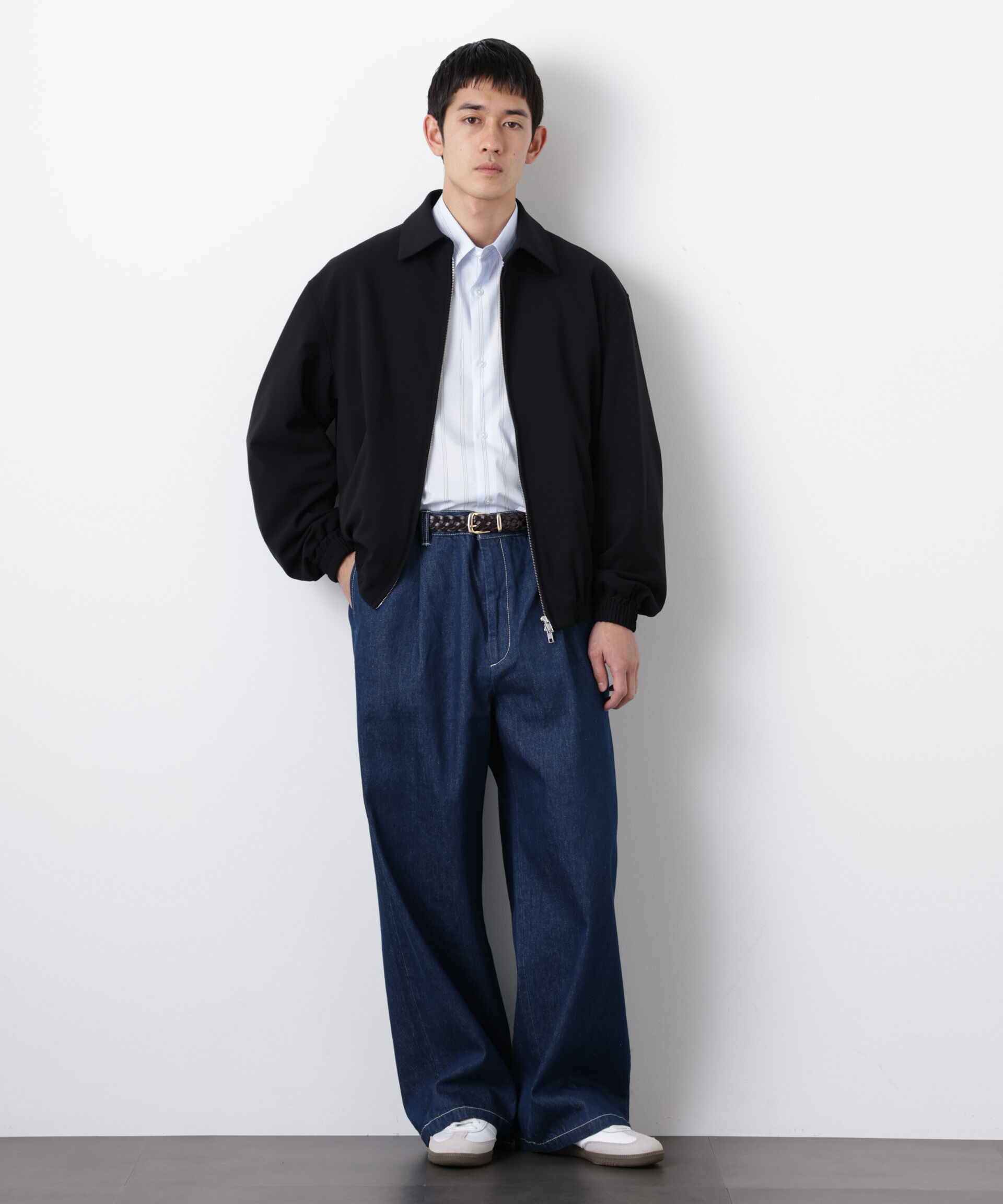 nano･universe「「モダンコンフォート」TRビックタックギャザーブルゾン」|ブルゾン・スタジャン|