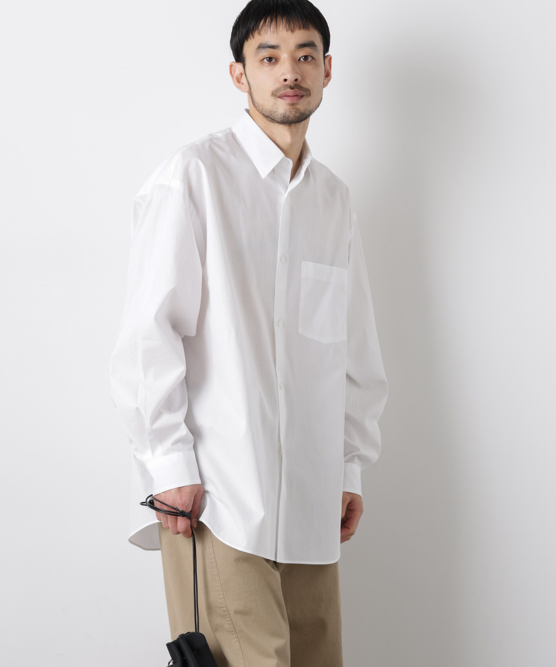 nano･universe「「ASSEMBLANC」 SIDOGRAS シャツ」|シャツ・ブラウス|ホワイト