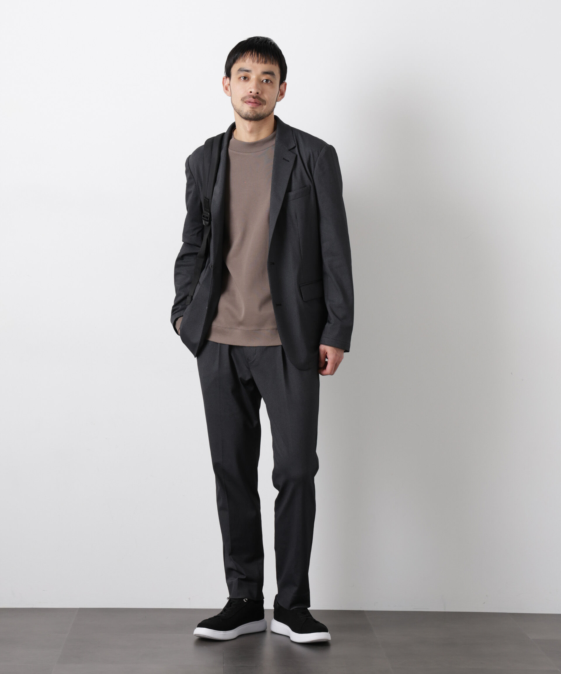 nano･universe「｢Damerino｣ 軽量ジャージーデニムライクストレッチセットアップ」|スーツ|