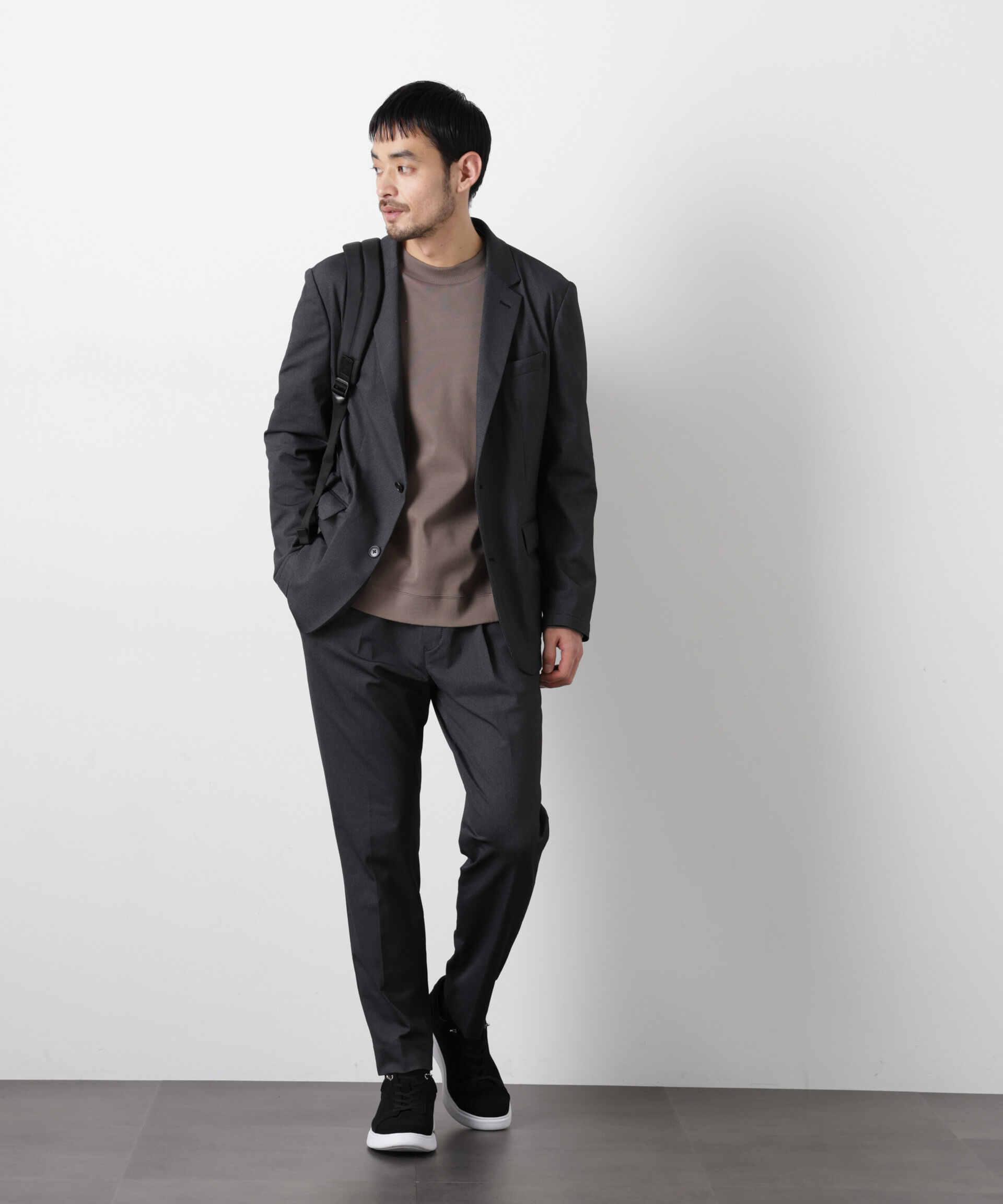 nano･universe「｢Damerino｣ 軽量ジャージーデニムライクストレッチセットアップ」|スーツ|