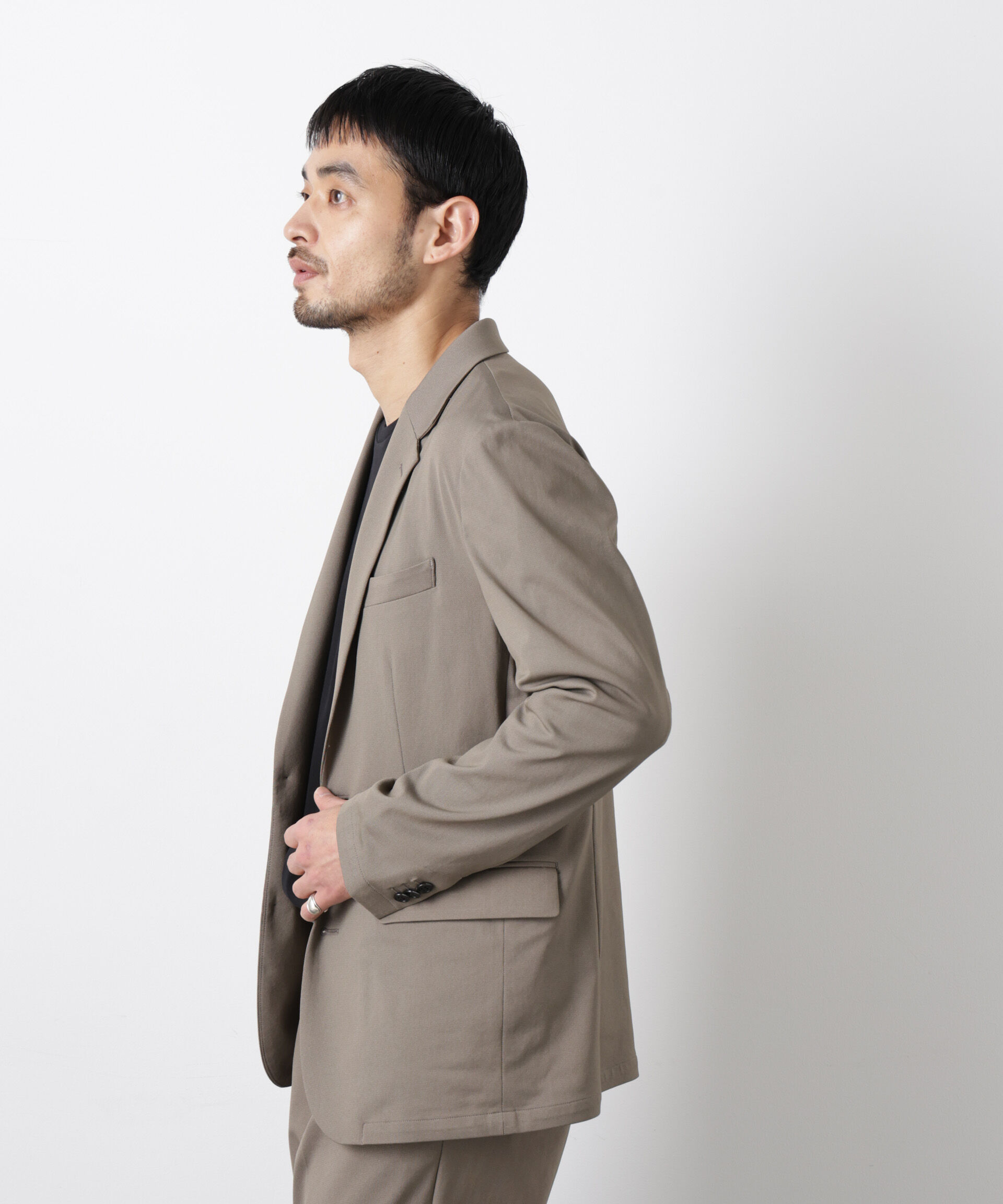 nano･universe「｢Damerino｣ 軽量ジャージーデニムライクストレッチセットアップ」|スーツ|