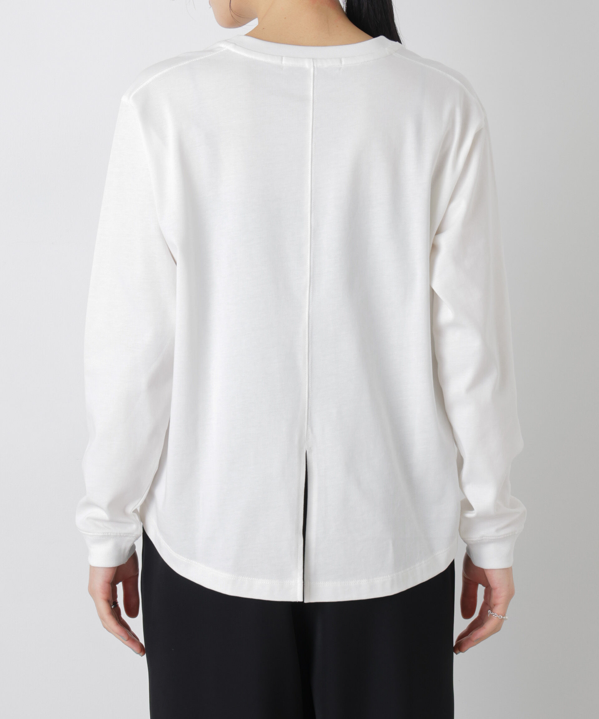 nano･universe「ロゴプリントロングスリーブTシャツ」|Tシャツ・カットソー|