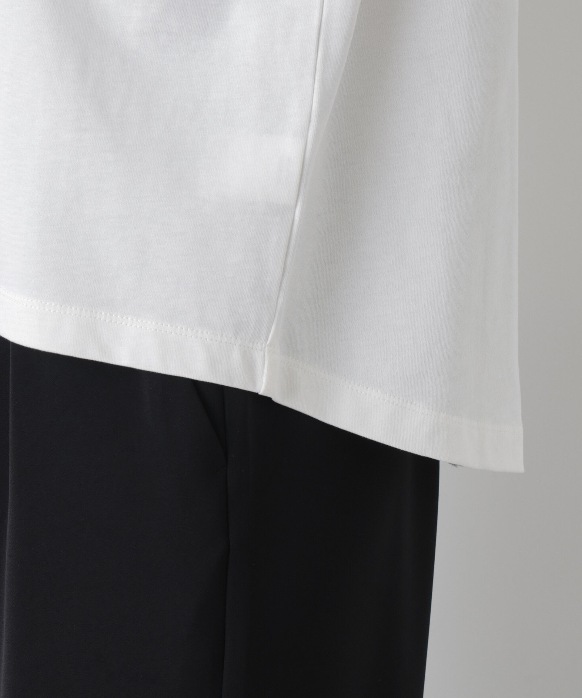 nano･universe「ロゴプリントロングスリーブTシャツ」|Tシャツ・カットソー|