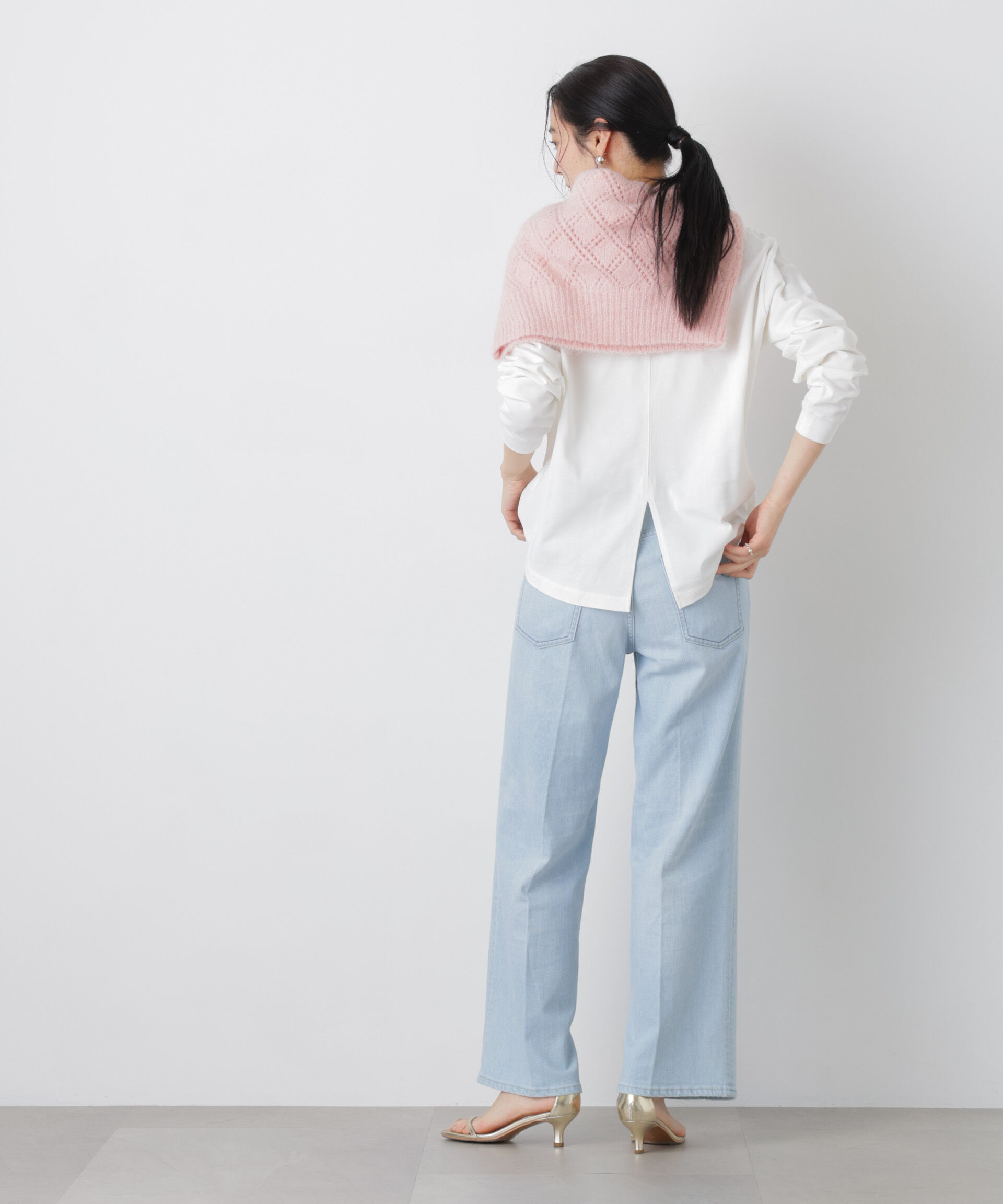 nano･universe「ロゴプリントロングスリーブTシャツ」|Tシャツ・カットソー|