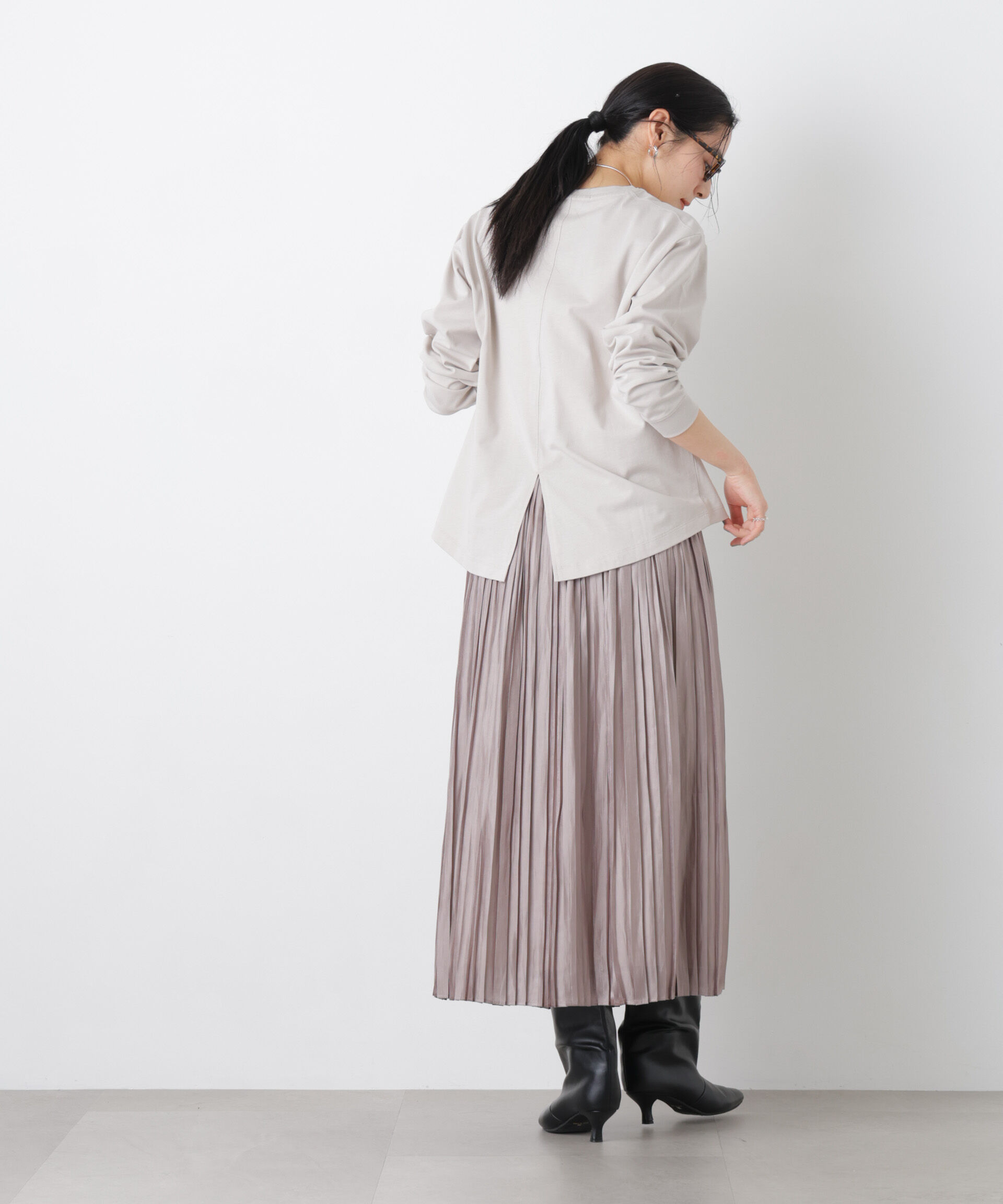 nano･universe「ロゴプリントロングスリーブTシャツ」|Tシャツ・カットソー|