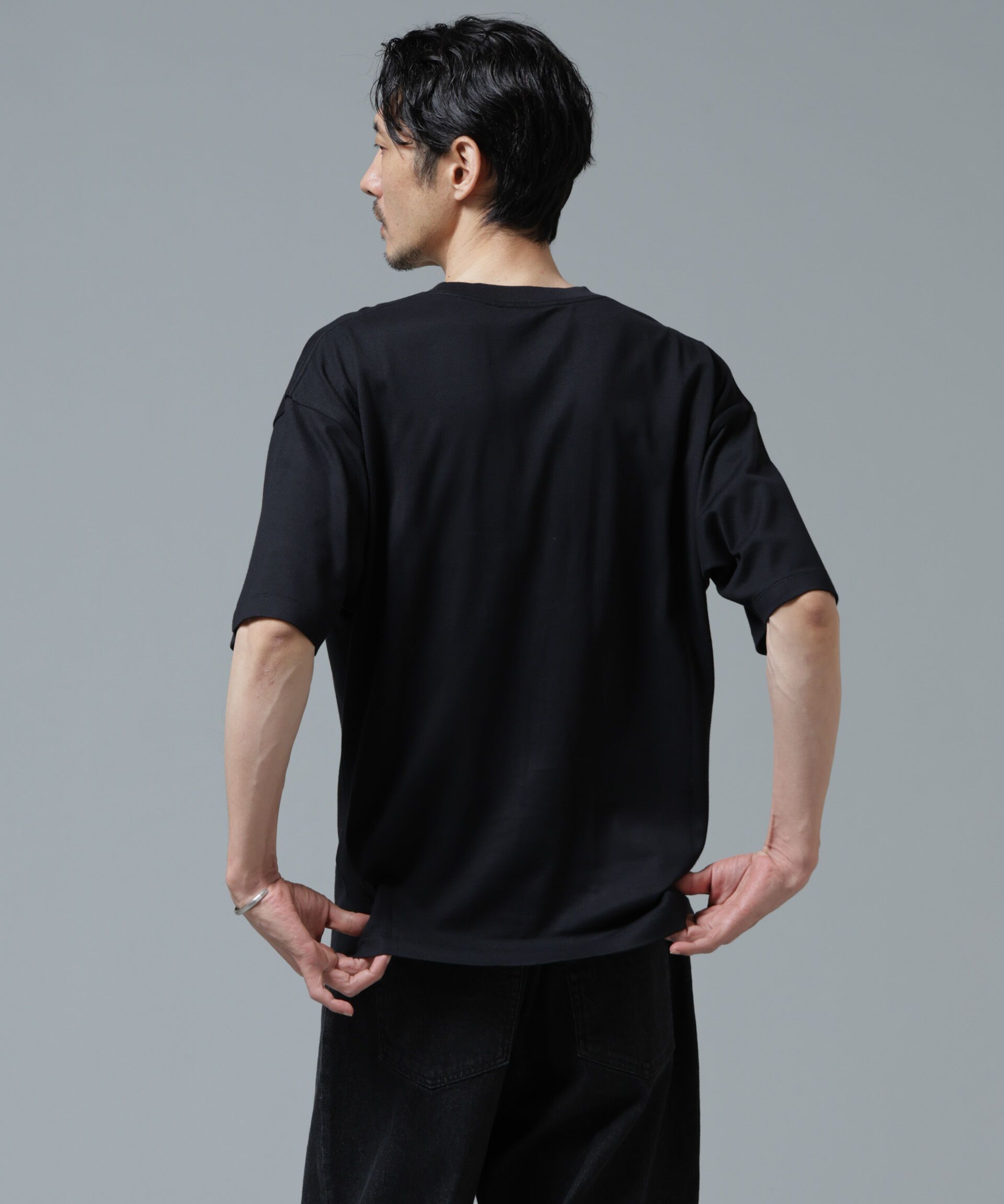 nano･universe「Anti Soaked(R) 汗染み防止 ミドルウェイト 7.1oz ビッグシルエットTシャツ」|Tシャツ・カットソー|