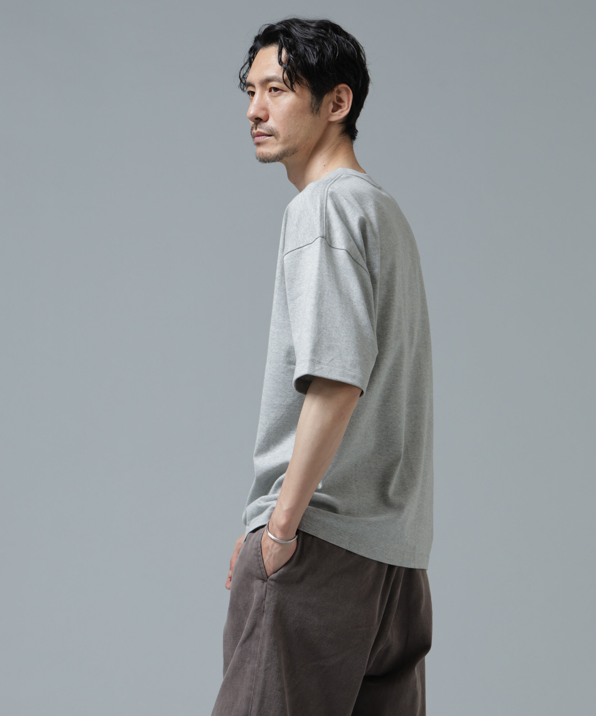 nano･universe「Anti Soaked(R) 汗染み防止 ミドルウェイト 7.1oz ビッグシルエットTシャツ」|Tシャツ・カットソー|