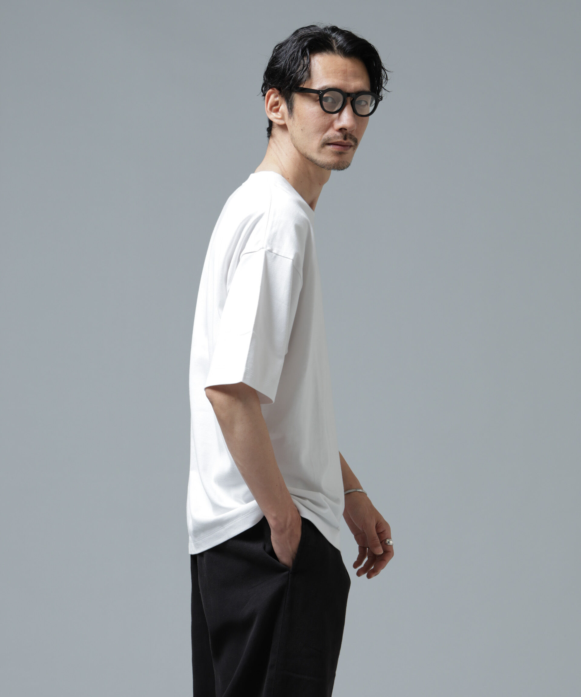 nano･universe「Anti Soaked(R) 汗染み防止 ミドルウェイト 7.1oz ビッグシルエットTシャツ」|Tシャツ・カットソー|