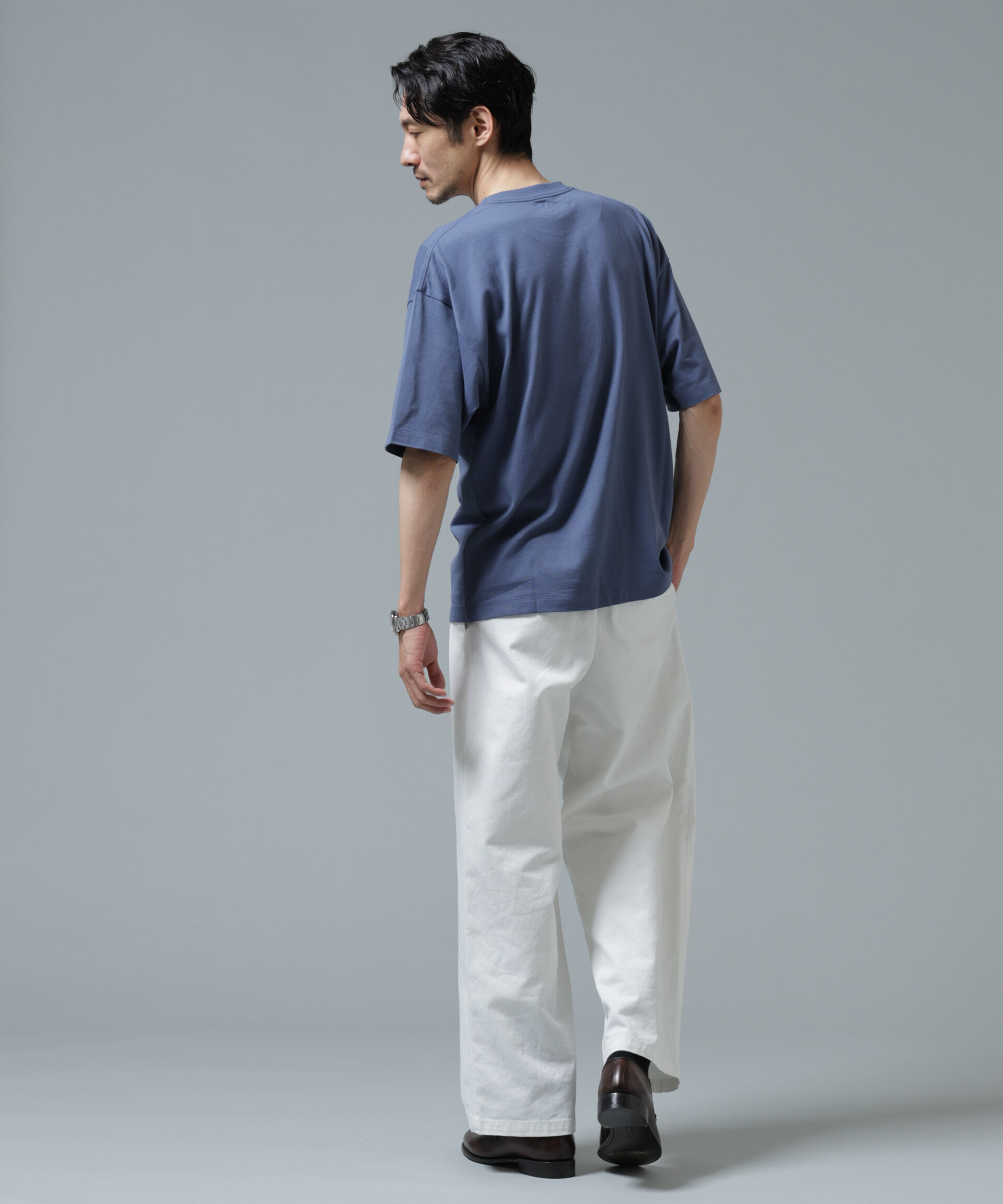 nano･universe「Anti Soaked(R) 汗染み防止 ミドルウェイト 7.1oz ビッグシルエットTシャツ」|Tシャツ・カットソー|