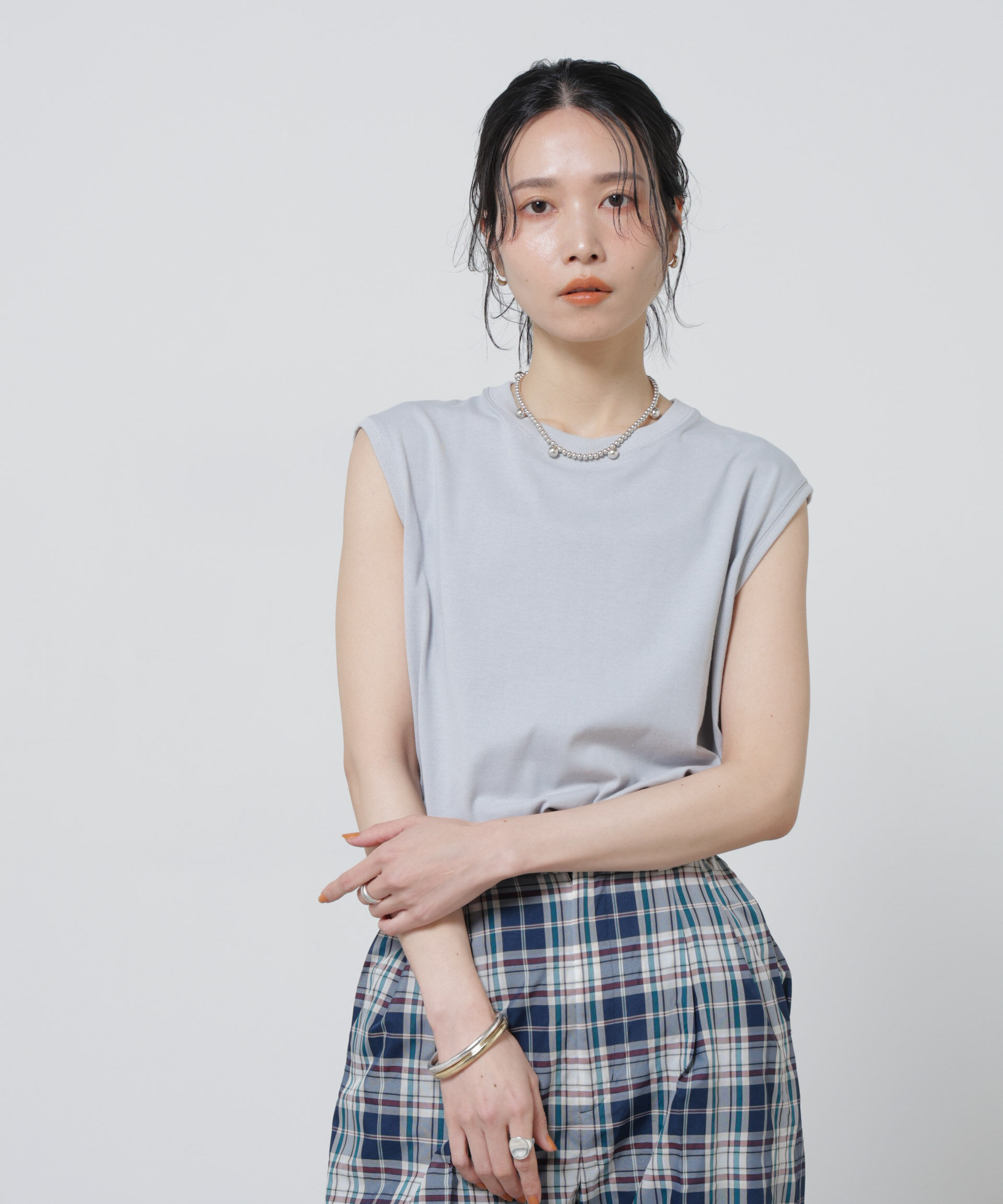 nano･universe「Anti Soaked(R) 汗染み防止カラフルノースリTシャツ」|Tシャツ・カットソー|