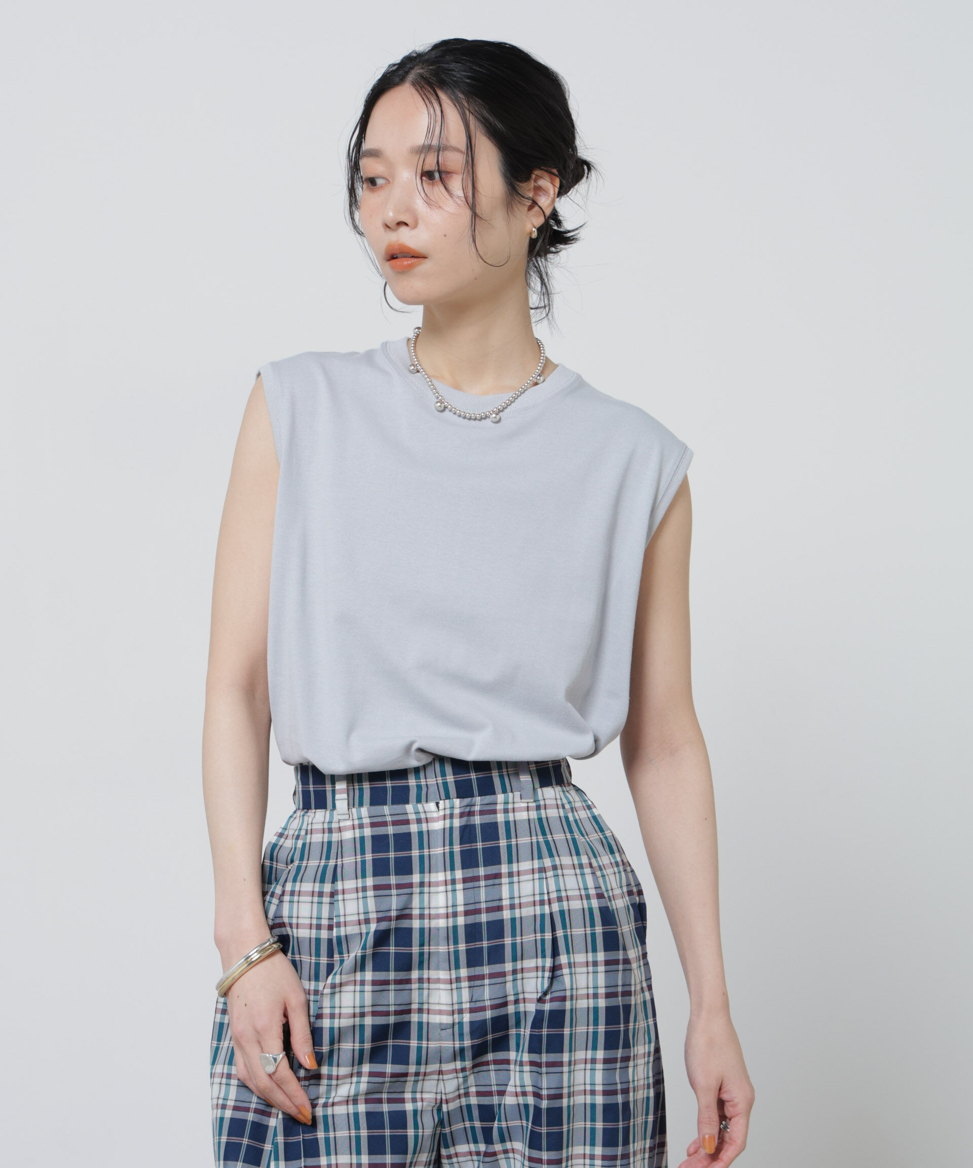 nano･universe「Anti Soaked(R) 汗染み防止カラフルノースリTシャツ」|Tシャツ・カットソー|