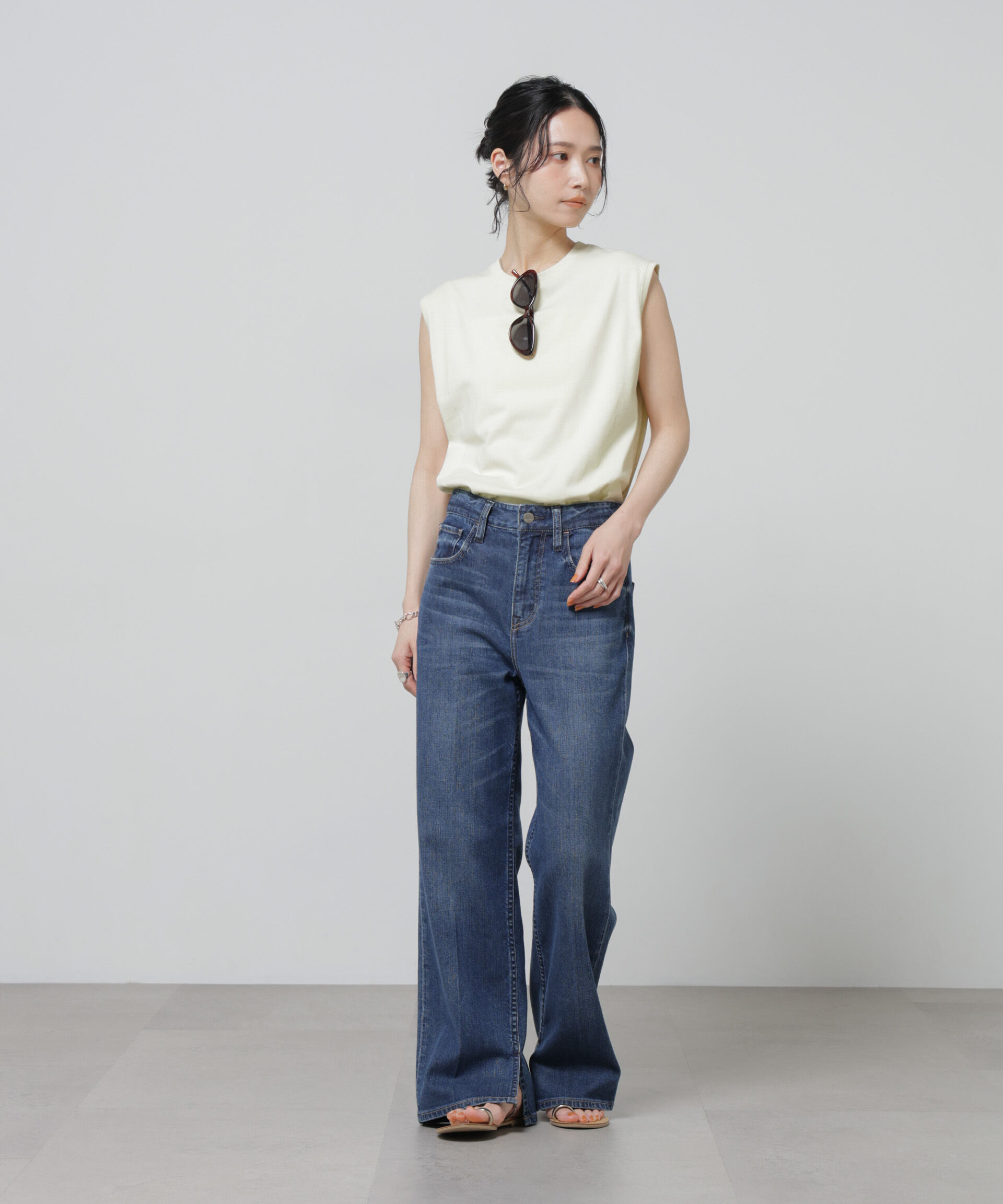 nano･universe「Anti Soaked(R) 汗染み防止カラフルノースリTシャツ」|Tシャツ・カットソー|