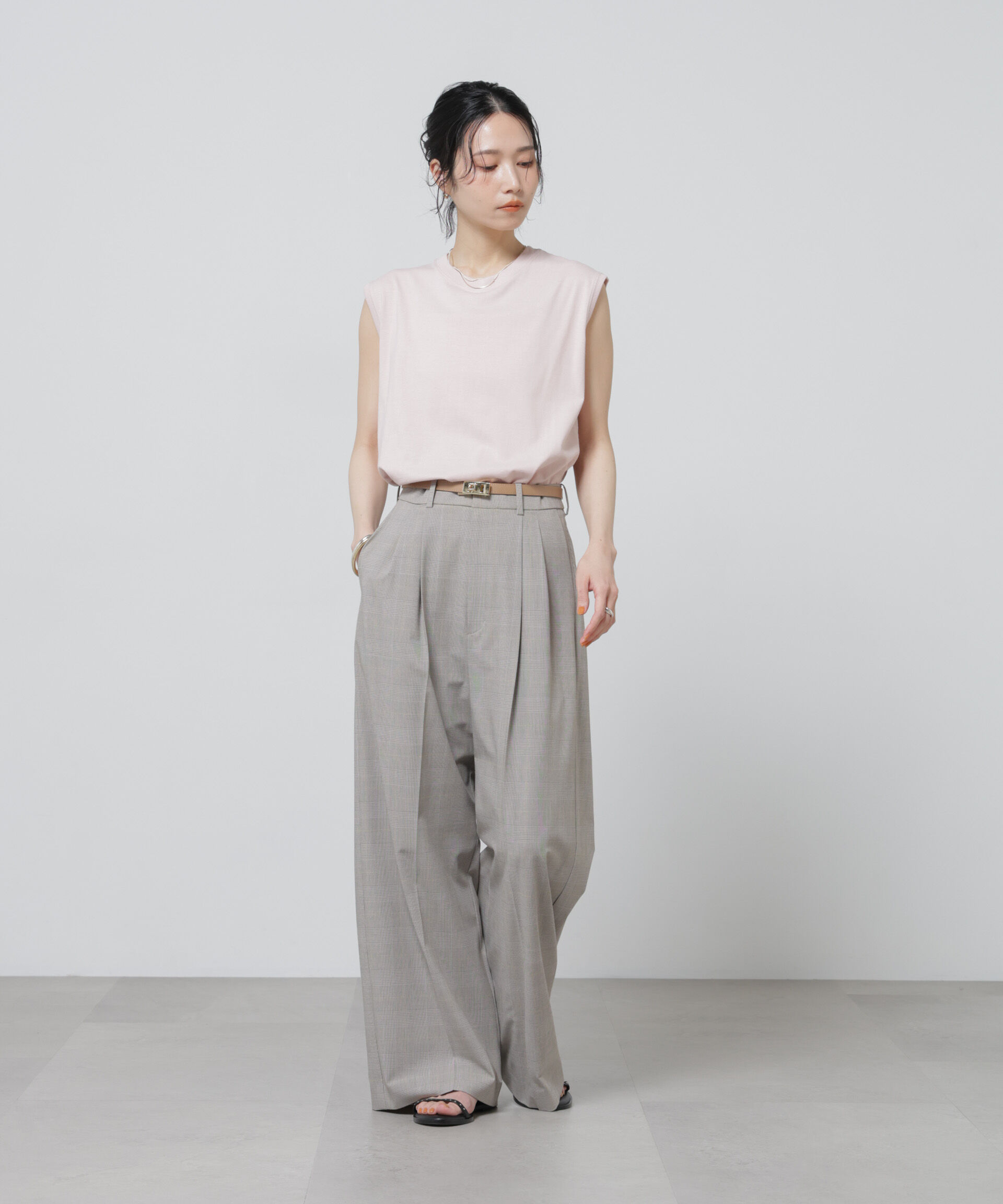 nano･universe「Anti Soaked(R) 汗染み防止カラフルノースリTシャツ」|Tシャツ・カットソー|