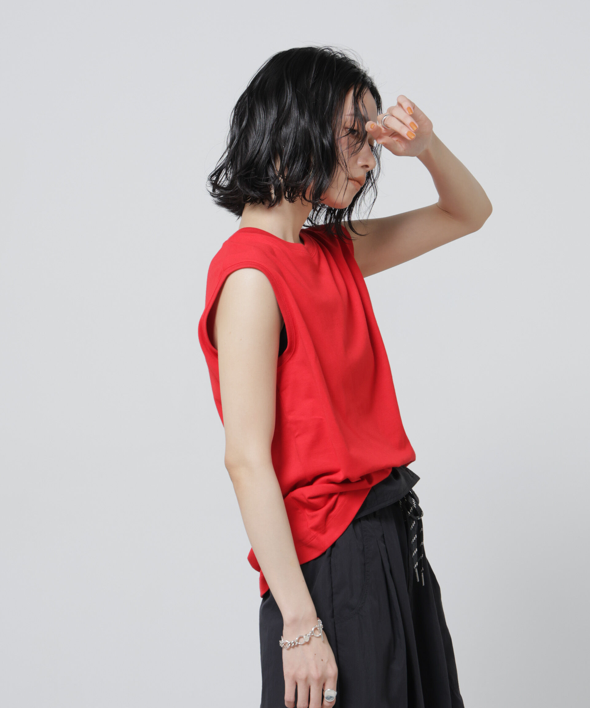 nano･universe「Anti Soaked(R) 汗染み防止カラフルノースリTシャツ」|Tシャツ・カットソー|