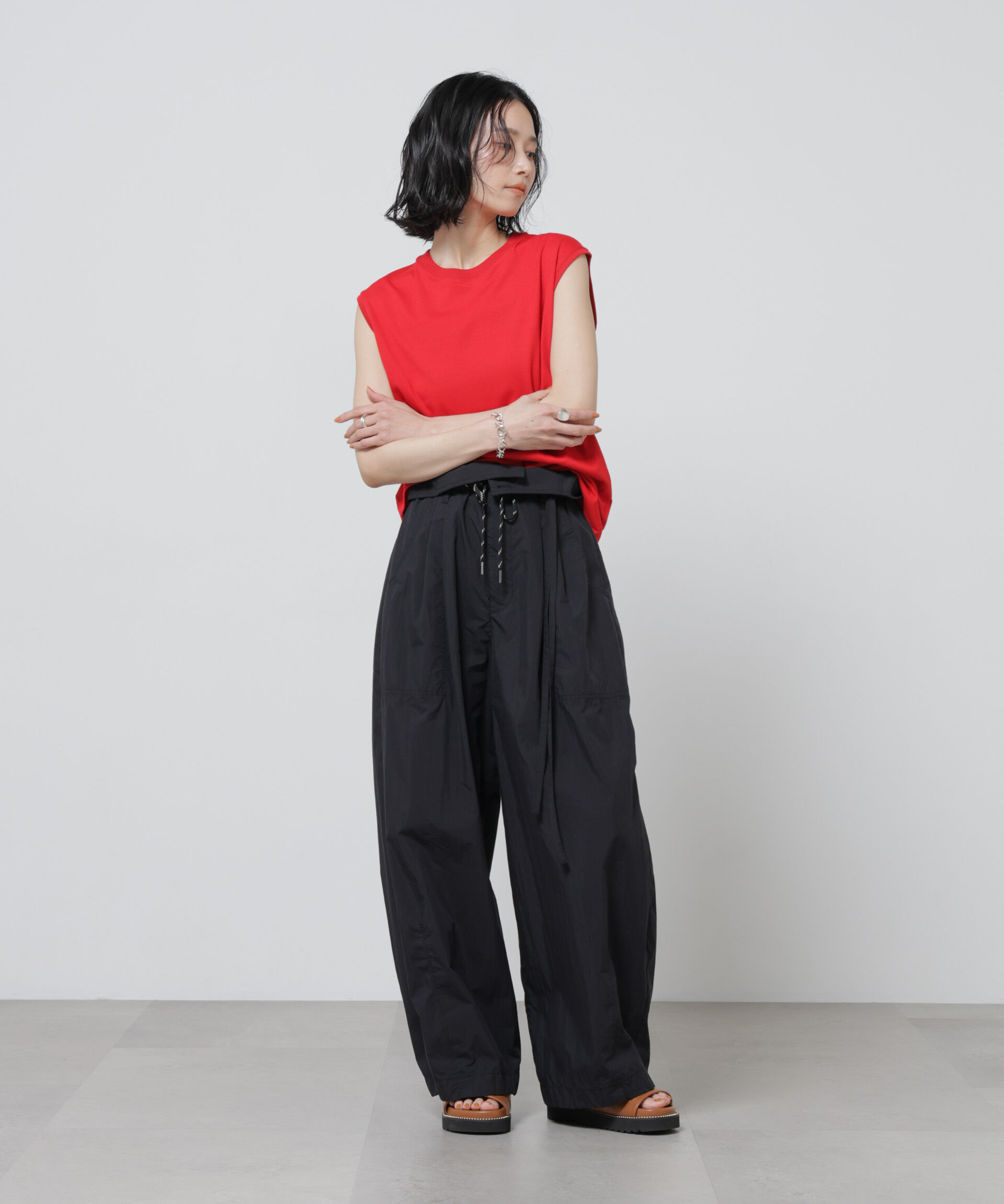 nano･universe「Anti Soaked(R) 汗染み防止カラフルノースリTシャツ」|Tシャツ・カットソー|