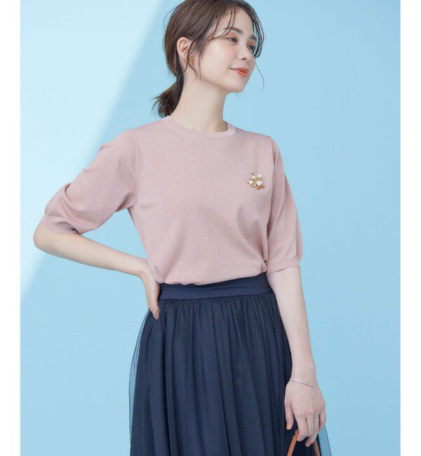 組曲「【WEB限定・2SET】シャイニーラメニット&times;チュールスカート」|スーツ|