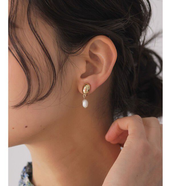 組曲「淡水パールスウェイ イヤリング」|イヤリング|ゴールド系