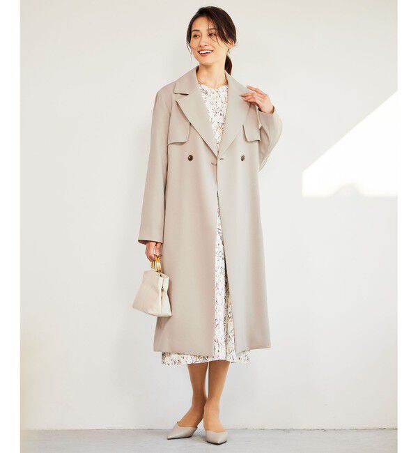 自由区「トロトレンチロング丈 コート」|トレンチコート|