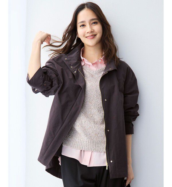 自由区「【カタログ掲載・春の必需品・オンオフ使える】コットンリネンウェザーライト コート」|その他|ブラウン