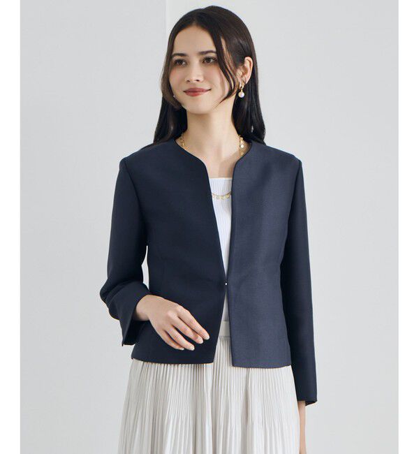 自由区「ライトダブルクロス ジャケット」|その他|ネイビー