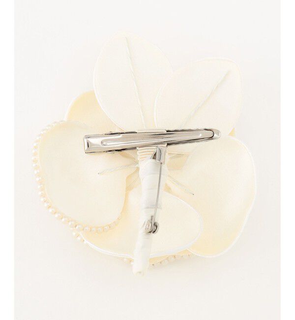 23区「パールトリミング コサージュ」|ブローチ・コサージュ|