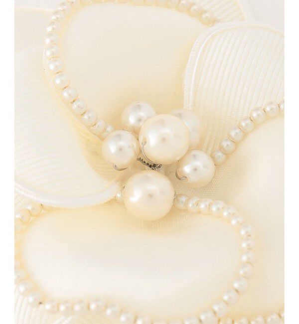 23区「パールトリミング コサージュ」|ブローチ・コサージュ|