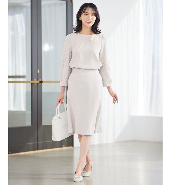 23区「パールトリミング コサージュ」|ブローチ・コサージュ|